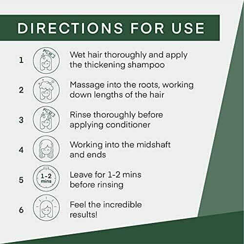 Cel Microstem Natural Hair Thickening Shampoo & Conditioner Set (2 X 8 Fl Oz) - Stem Cell Extract Anti Thinning Hair Loss Shampoo - Biotin Shampoo - Sulfate & Paraben Free - Suitable For Men & Women