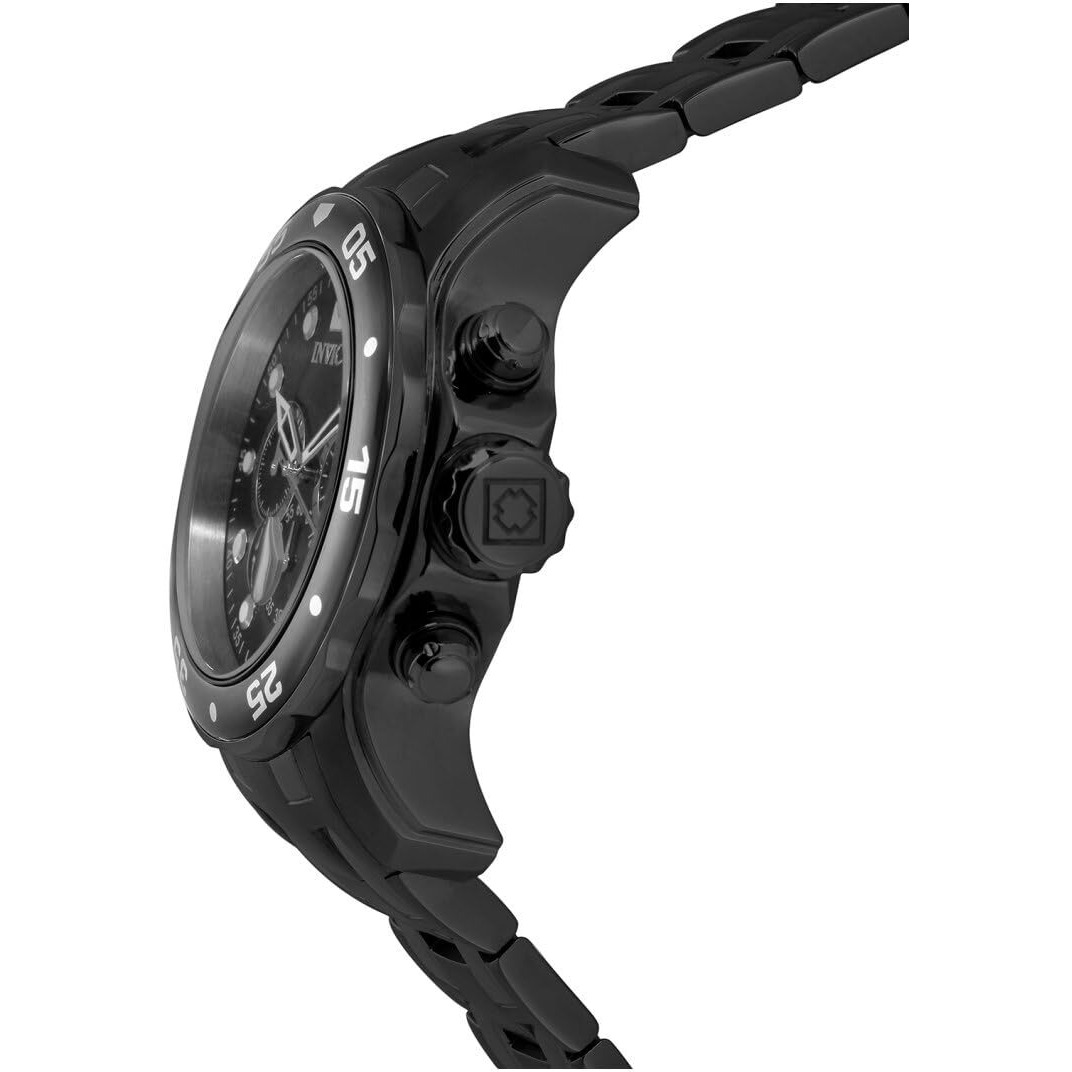 Invicta Men's 0076 Pro Diver Collection Chronograph Black Ion-Plated Stainless Steel Watch