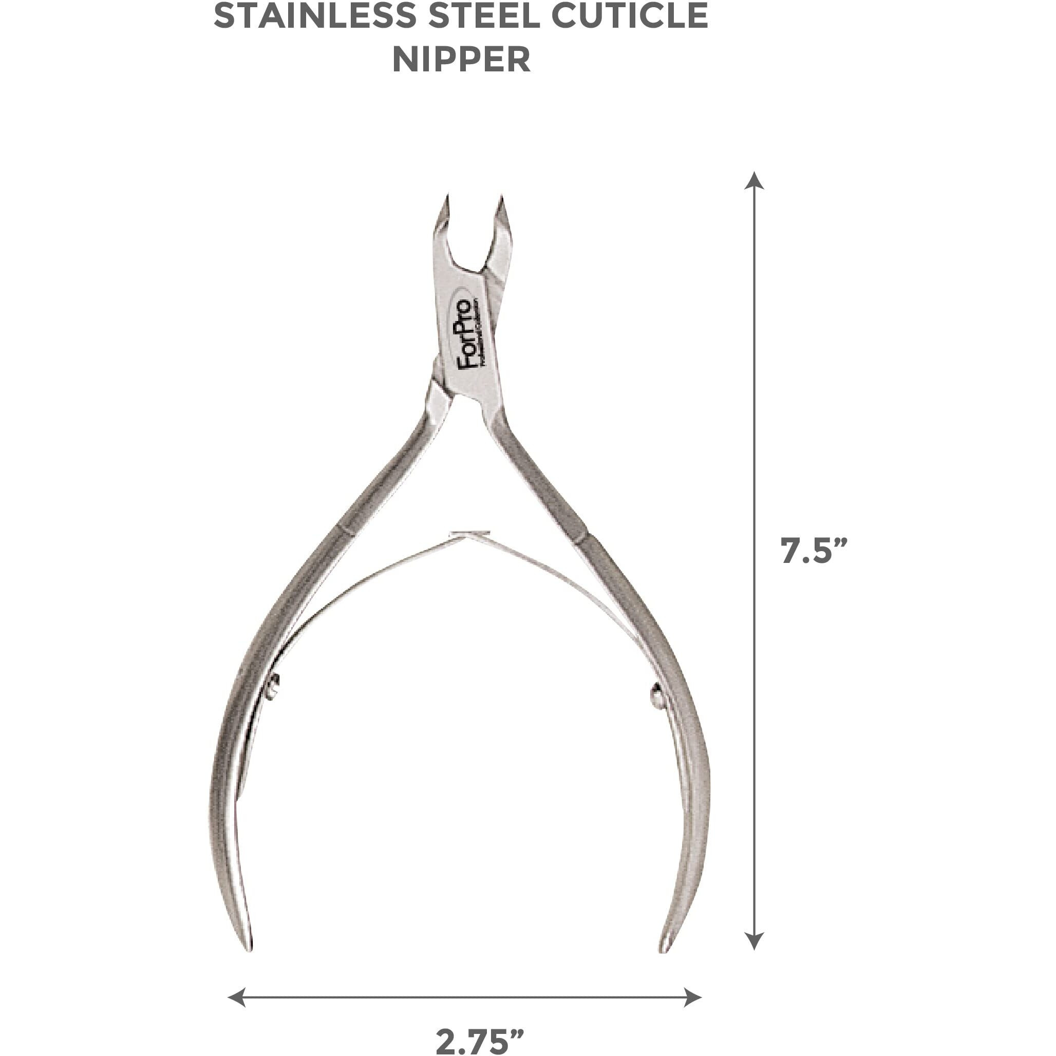 Forpro Professional Collection Cobalt Cuticle Nipper, Stainless Steel Cuticle Nipper For Trimming Cuticles And Hangnails,  Jaw