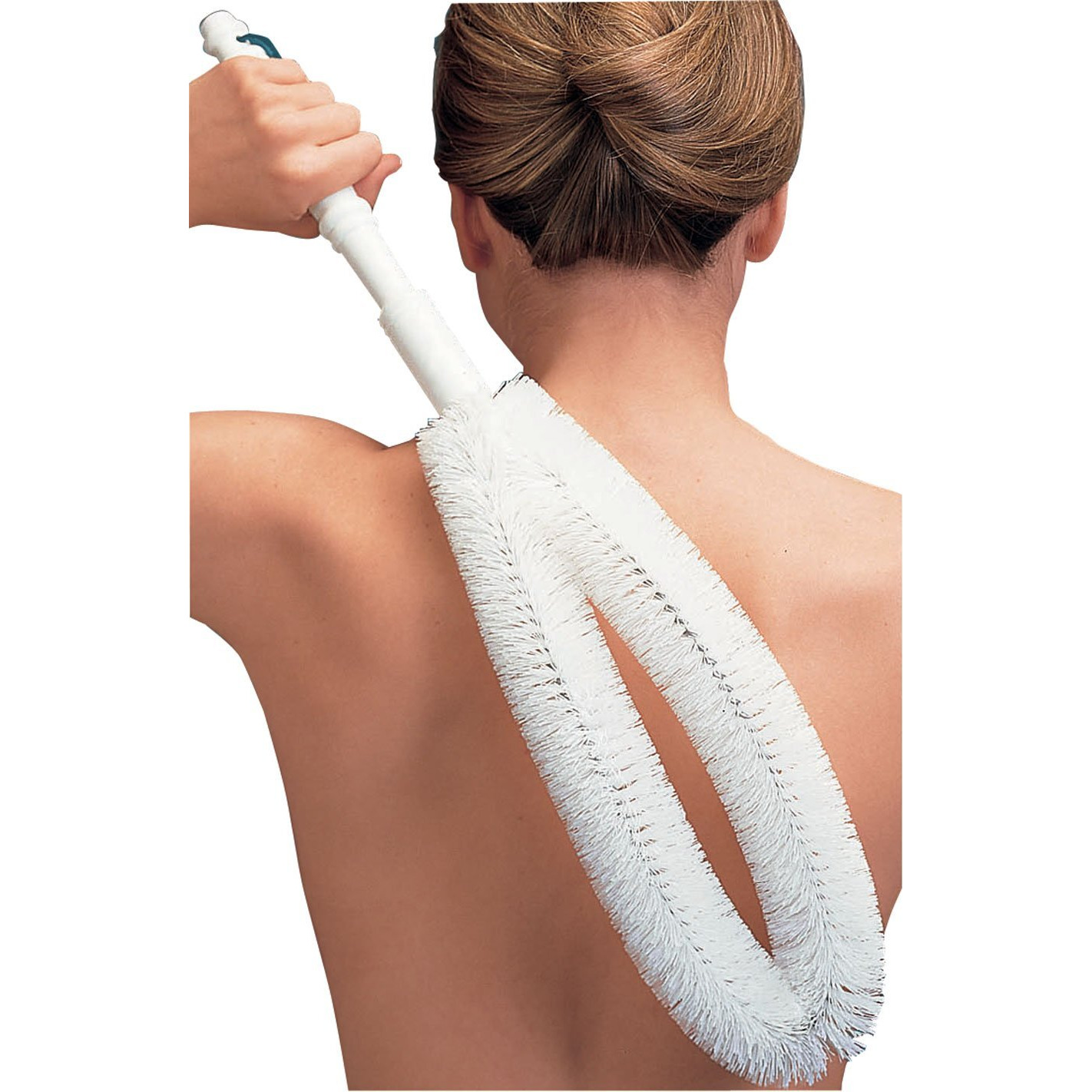 Ez Reach Back Brush, Long Handled Back And Body Scrubber For Easy Cleansing & Exfoliating In The Bath Or Shower - Measures 22     Long