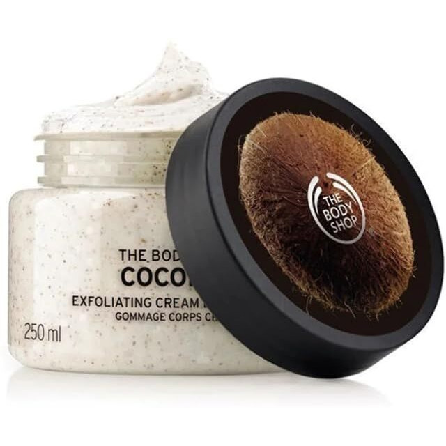 The Body Shop Coconut Exfoliating Cream Body Scrub, 8.5 Oz