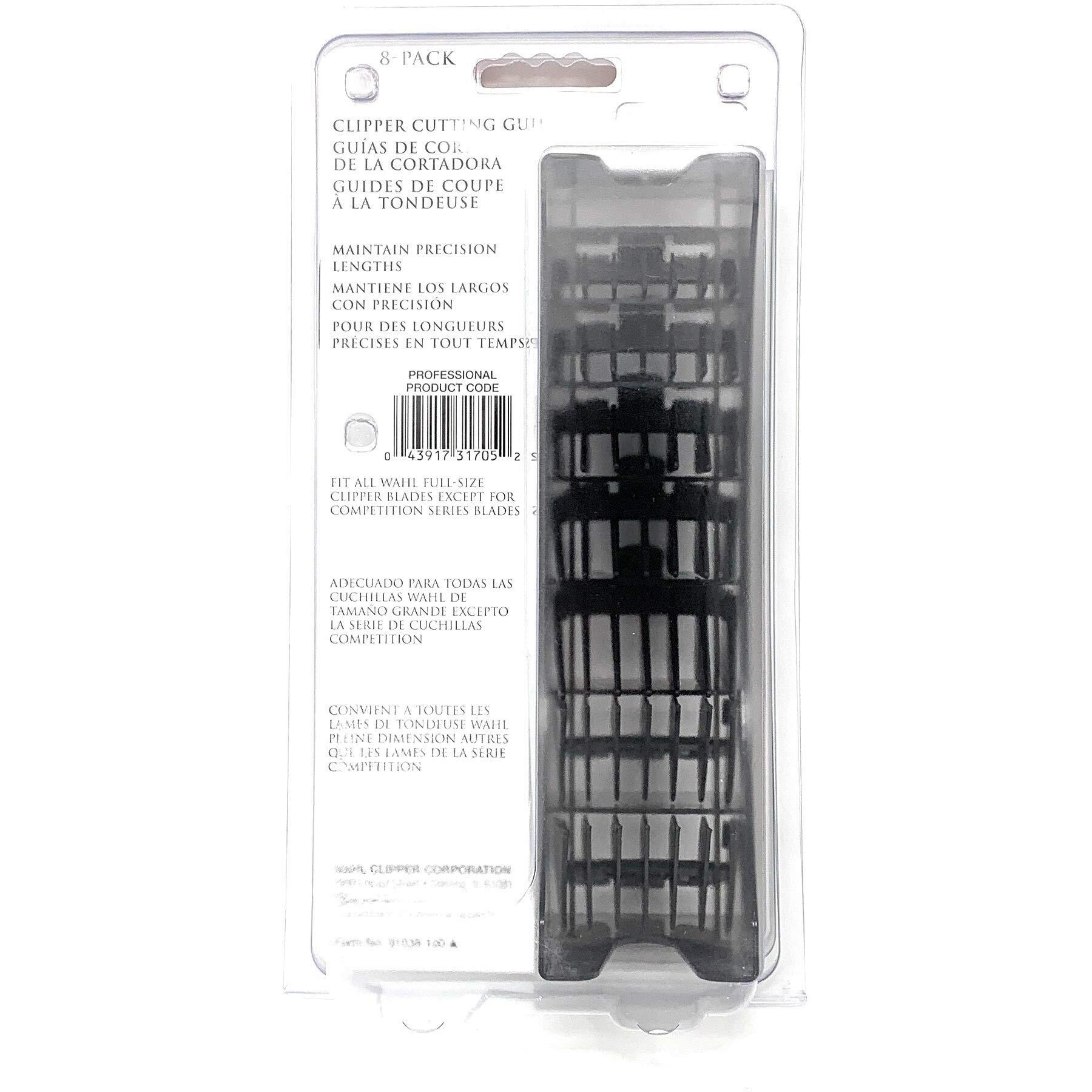 Wahl Professional Animal Attachment Guide Comb 10-Pack Grooming Set (Fits Only With Wahl's Show Pro Plus, Color Groom, Stable Grip, Iron Horse, Pro Ion, U-Clip, & Deluxe U-Clip Clippers) (3173-500)