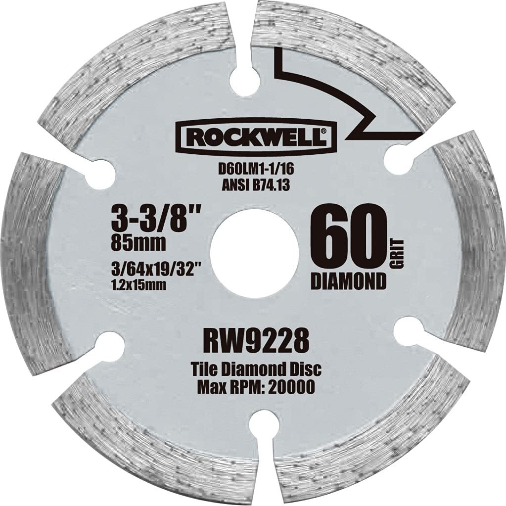 Rockwell Rw9228 Versacut 3-3/8-Inch Diamond Grit Circular Saw Blade