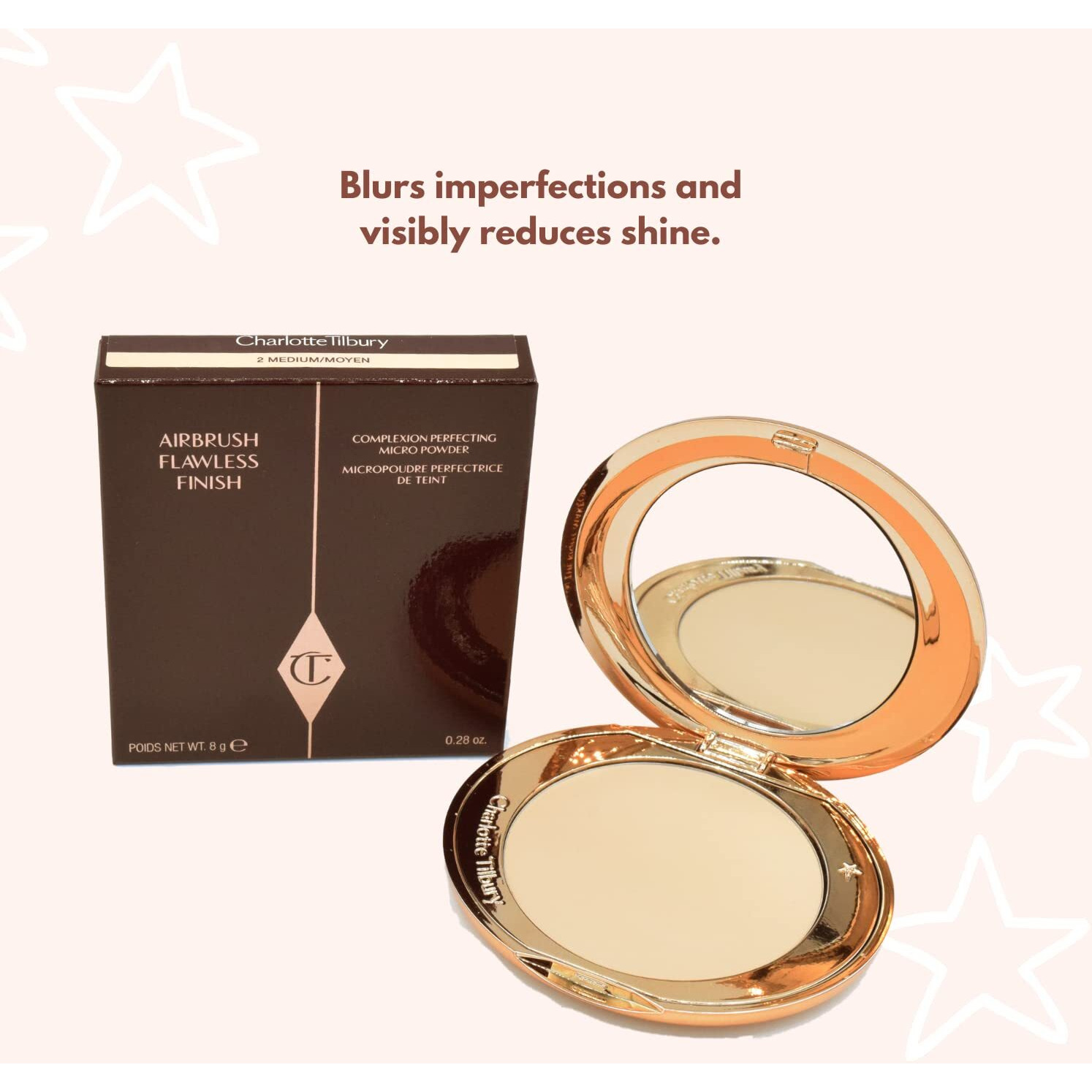 Charlotte Tilbury Airbrush Flawless Finish Skin Perfecting Micro Powder Medium