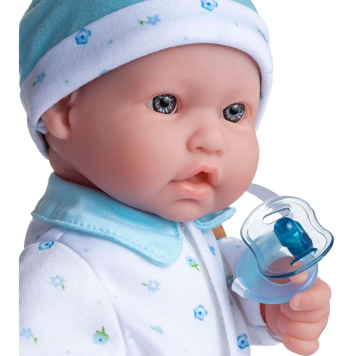 Jc Toys, La Baby 16-Inch Blue Washable Soft Body Boy Baby Doll With Accessories - For Children 12 Months And Older, Designed By Berenguer