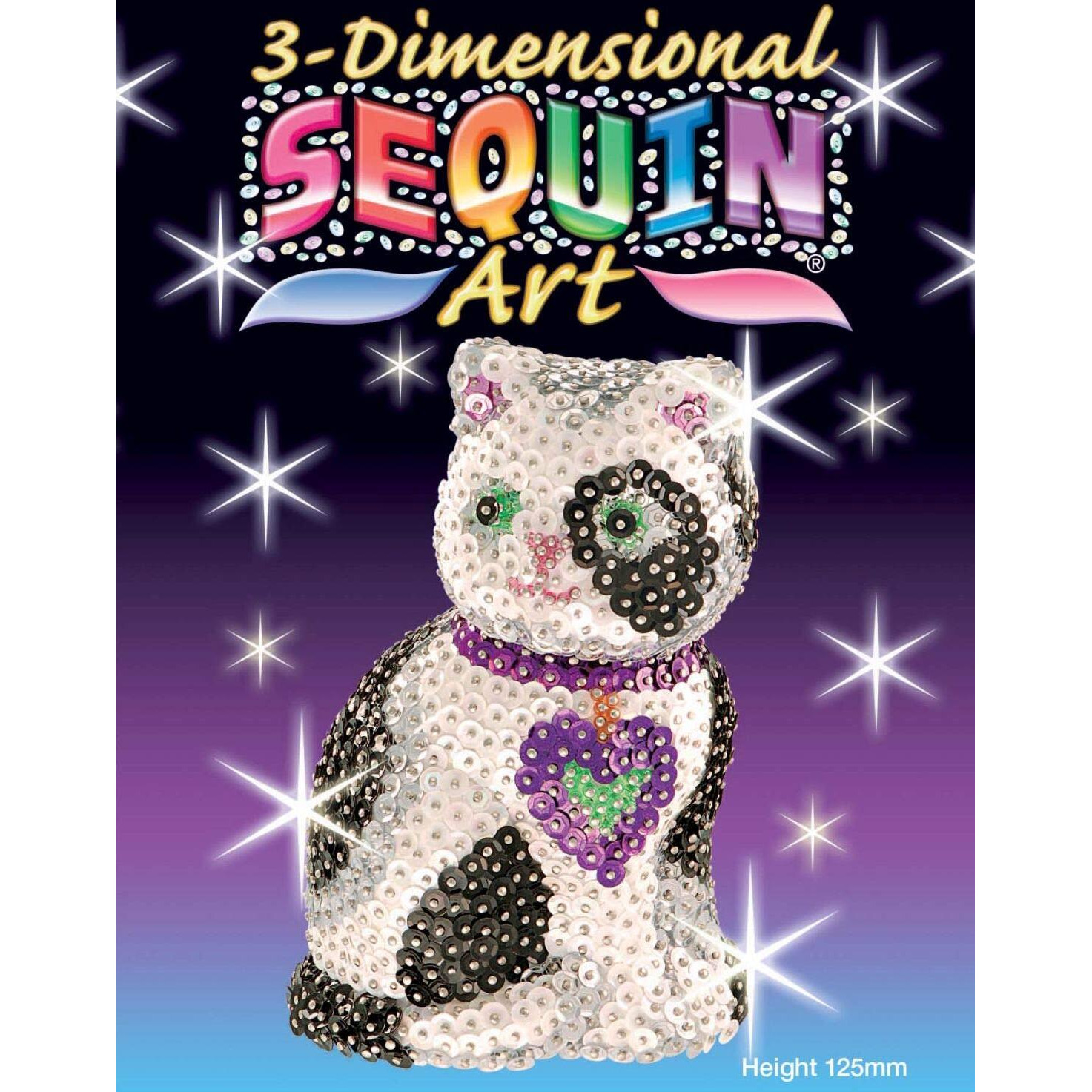 Sequin Art 3D, Cat, Sparkling Arts And Crafts Kit Creative Crafts For Adults And Kids