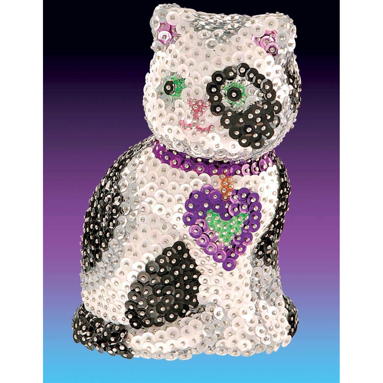 Sequin Art 3D, Cat, Sparkling Arts And Crafts Kit Creative Crafts For Adults And Kids