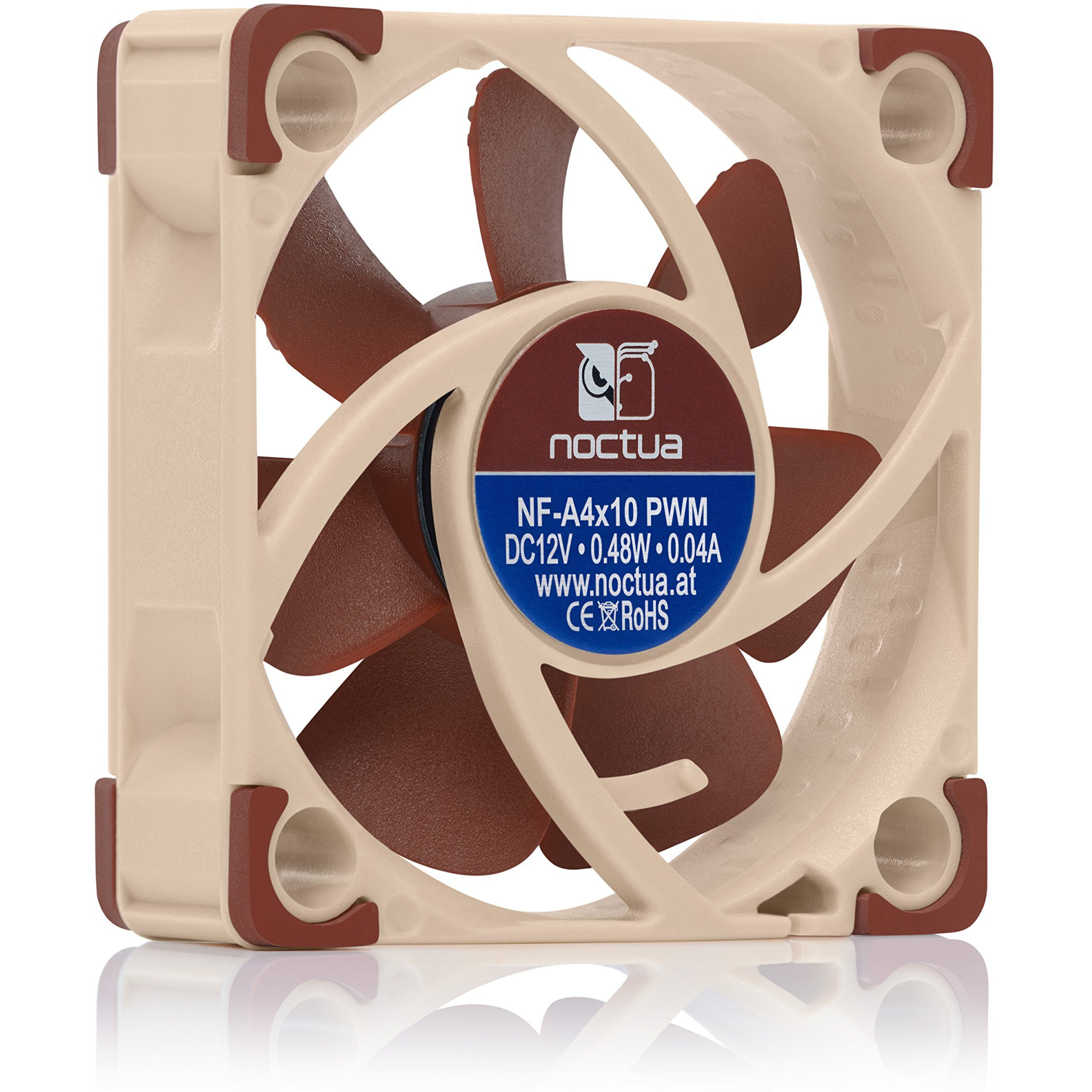 Noctua Nf-A4X10 Pwm, Premium Quiet Fan, 4-Pin (40X10Mm, Brown)