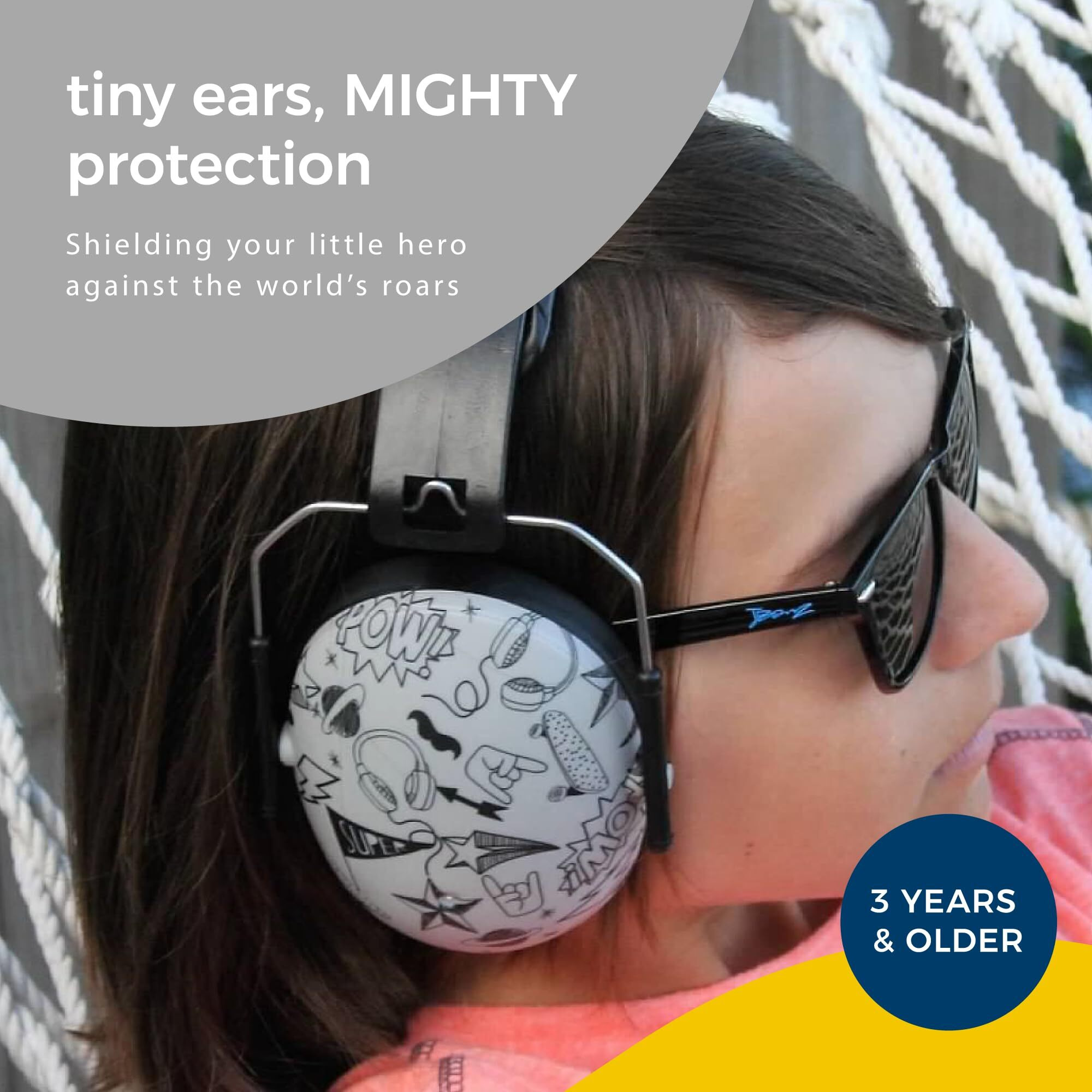 Banz Kidz Earmuffs 3 Years & Up, Noise Cancelling Headphones & Toddler Ear Muffs