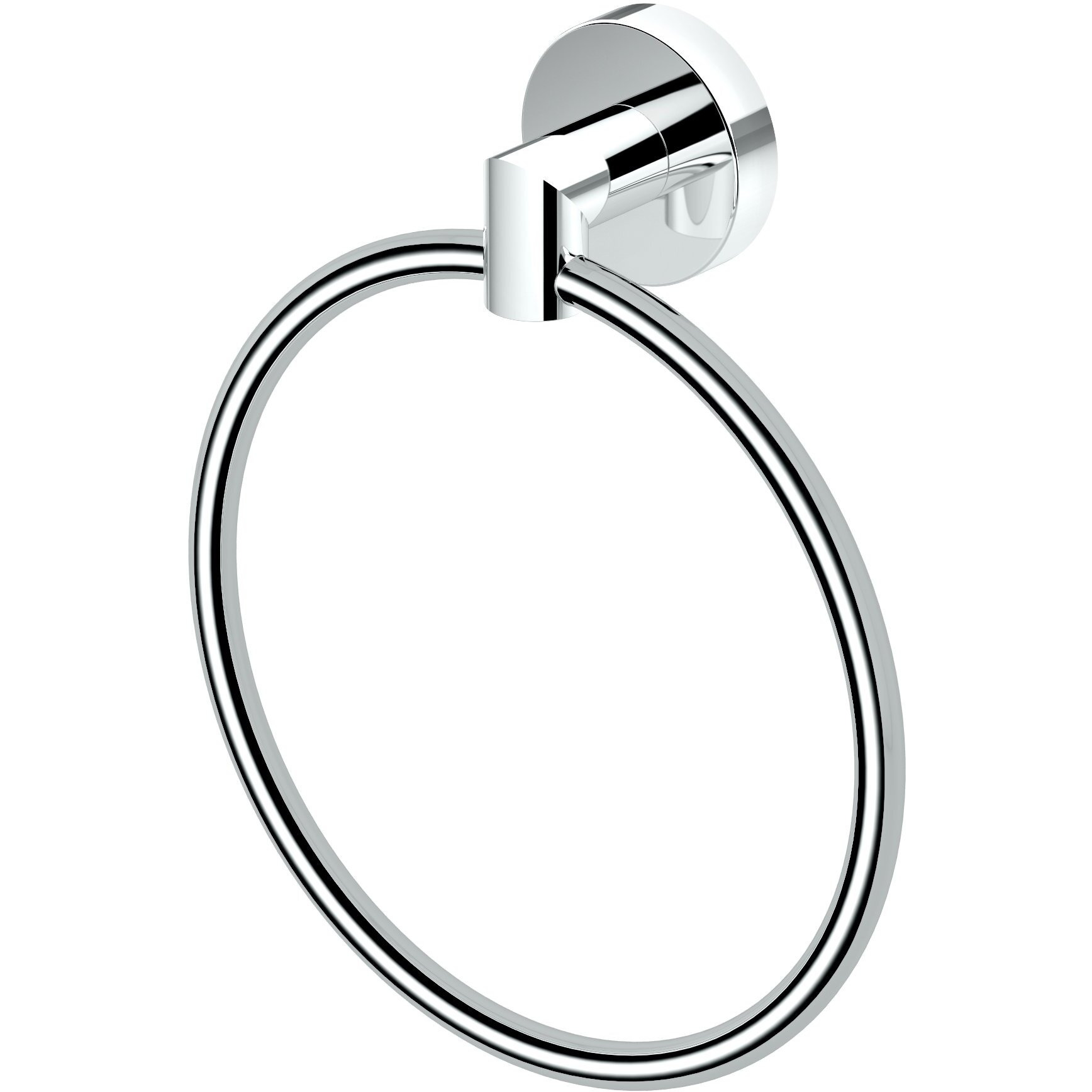 Gatco 4632 Glam 6.50"" Towel Ring, Chrome