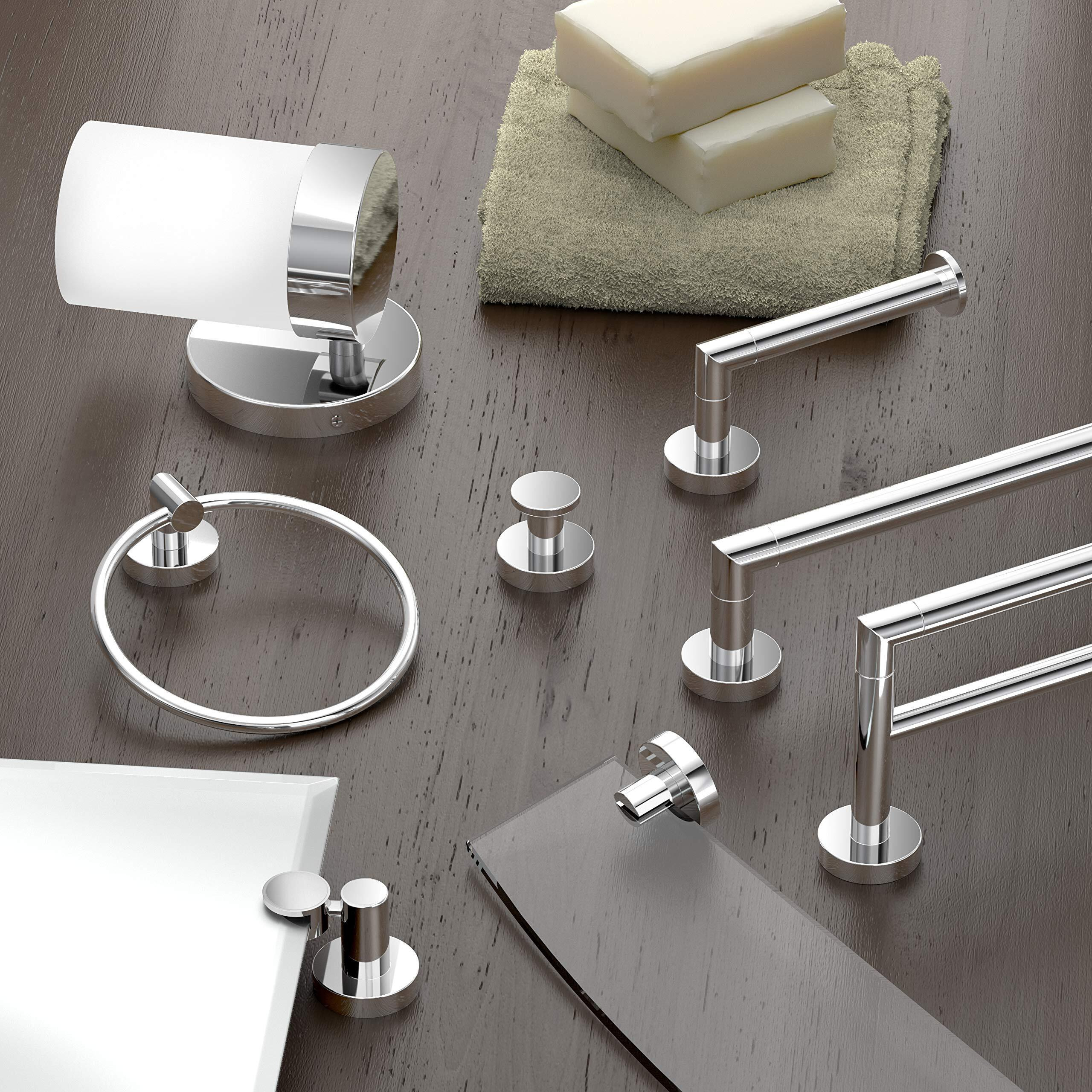 Gatco 4632 Glam 6.50"" Towel Ring, Chrome