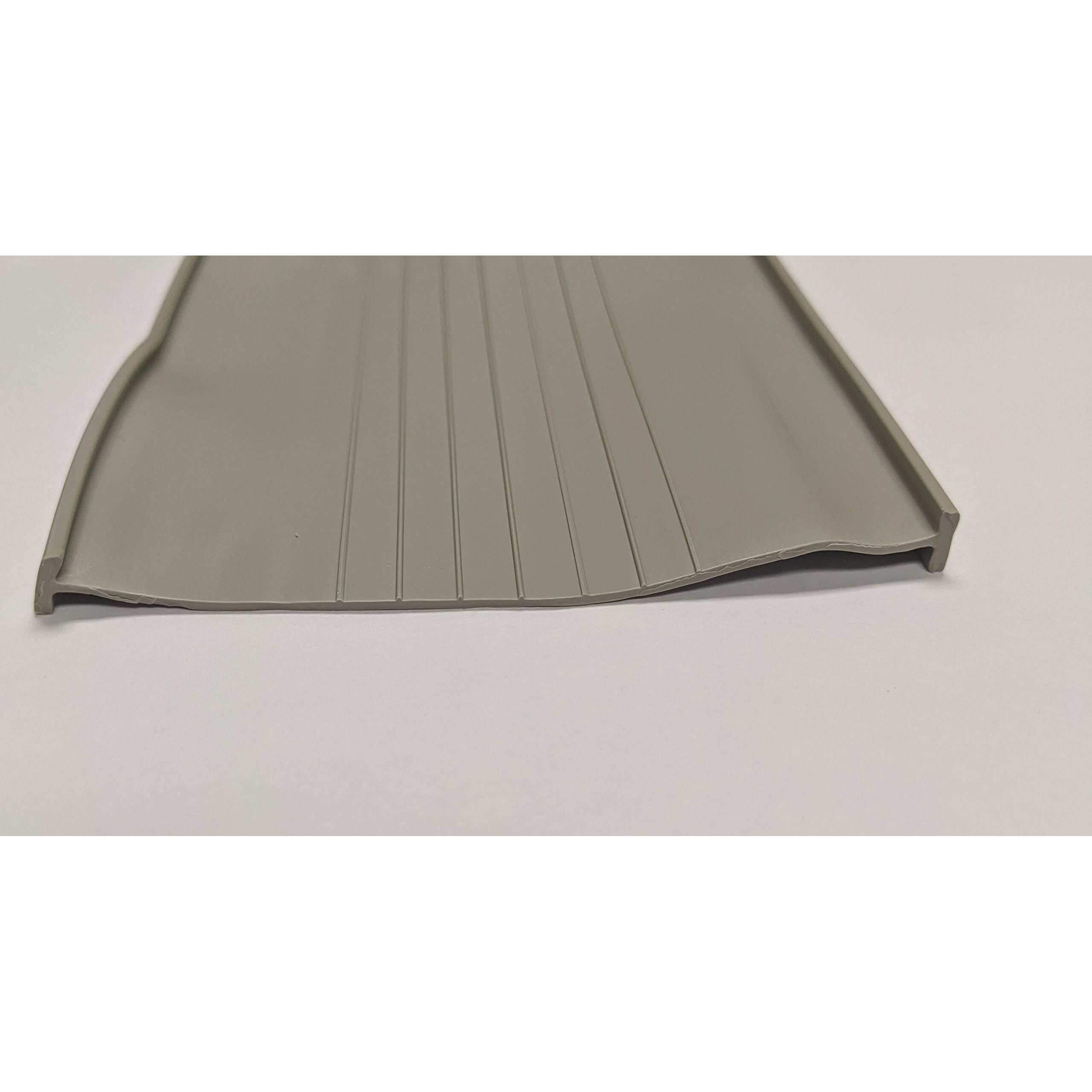 Universal- Grey 5/16"" T-End 20' Garage Door Bottom Weather Seal Strip 20' Rubber Seal Replacement, 5/16"" T-Ends, T-Style Match Amarr/Clopay & More, Grey