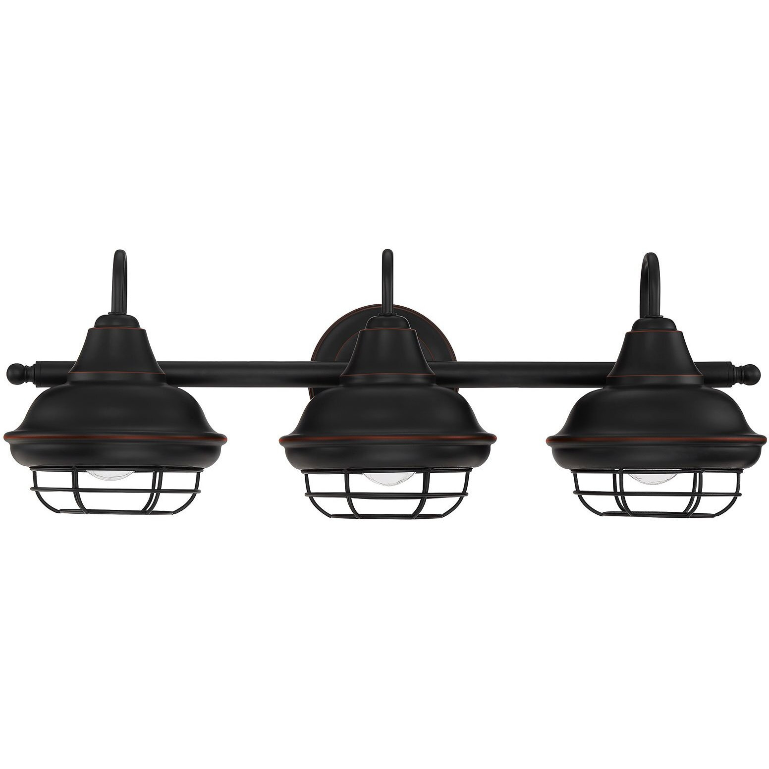 Designers Impressions Charleston Oil Rubbed Bronze 3 Light Wall Sconce/Bathroom Fixture 10010