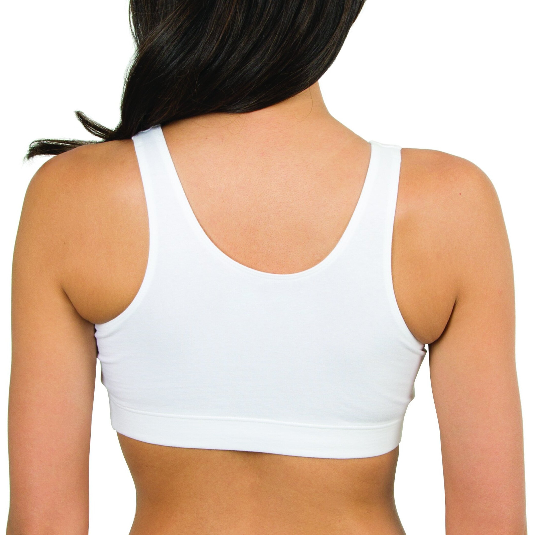 Fruit Of The Loom Women's Sport Bra With Cookies , White/Heather Grey, 44(Pack Of 2)
