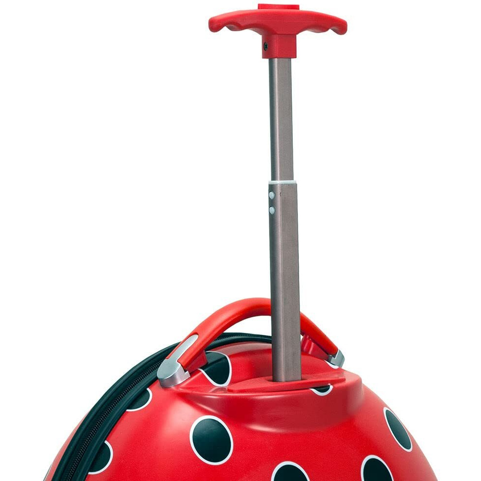 Rockland Jr. Kids' My First Hardside Spinner Luggage, Telescoping Handles, Ladybug, Carry-On 19-Inch