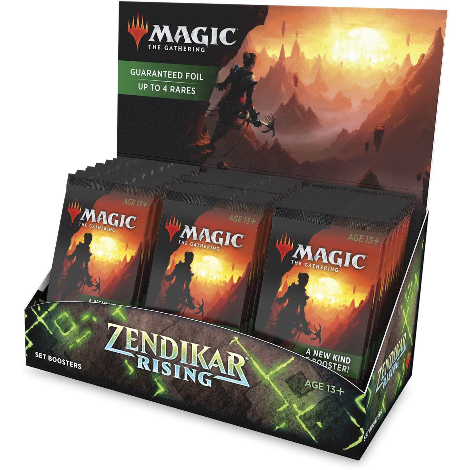 Magic The Gathering Zendikar Rising Set Booster Box | 30 Packs (360 Cards) + 1 Box Topper | Foil In Every Pack