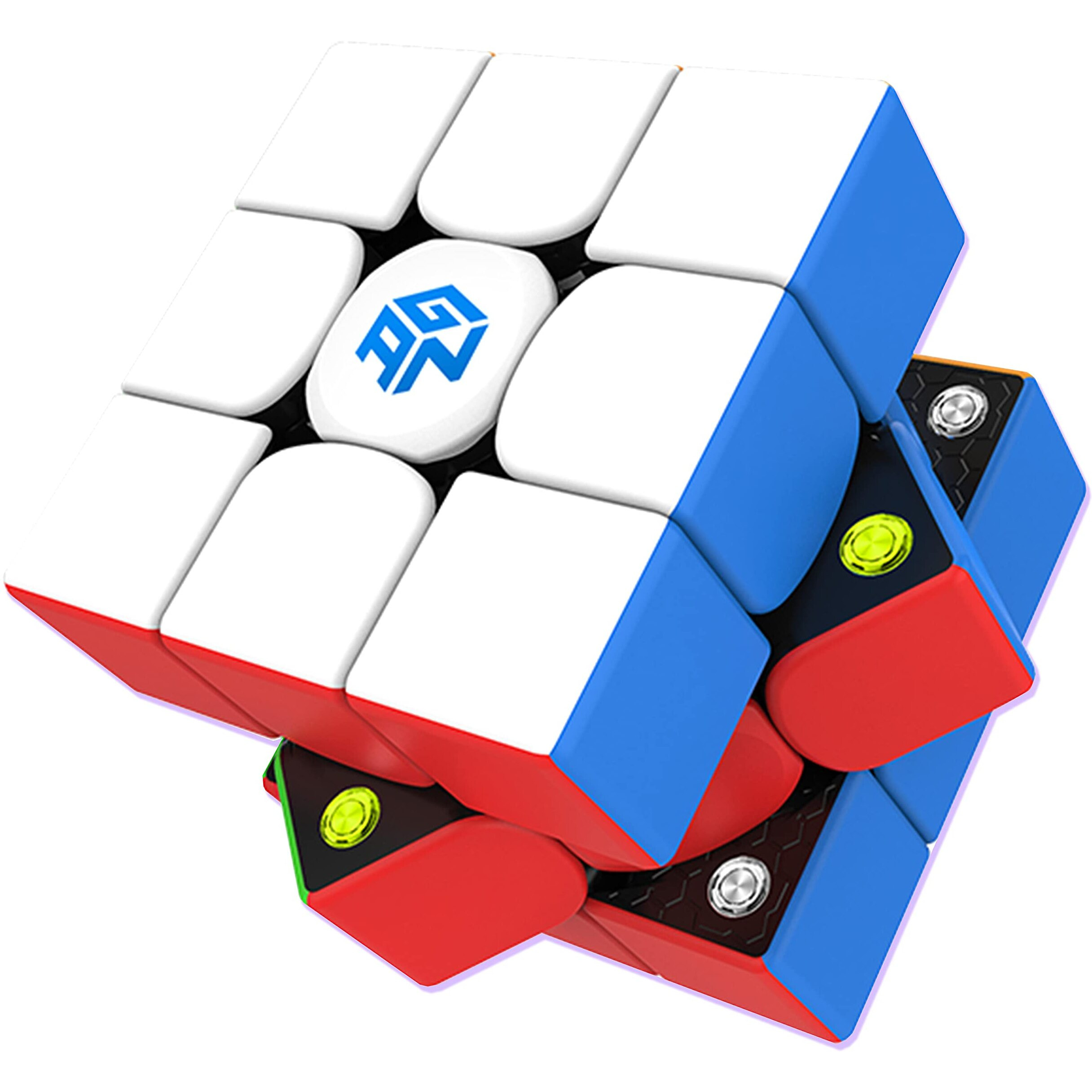 Gan 356 M, Speed Cube 3X3 Magnetic Speedcube Stickerless 356M Fidget Toys For Kids Adults, No Extra Ges