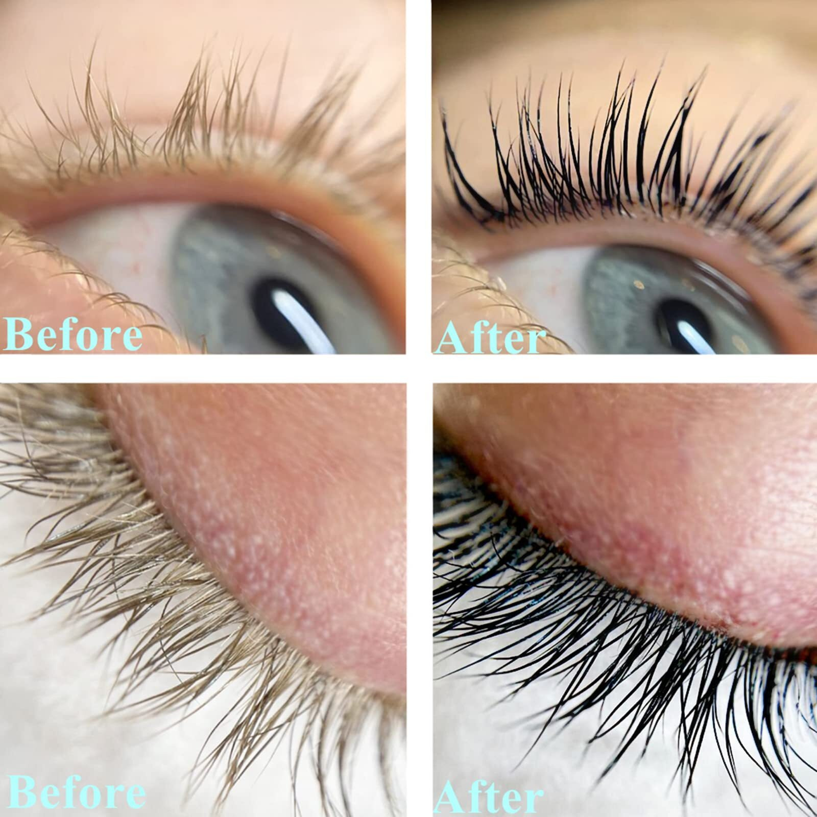 Black Lash Tint Kit, Keratin Black Eyelash Dye And Eyebrow Tint, 6 Week Voluminous Brow Tint, Tinting Look For Lash Perm/Lift/Lamination Treatment (Black Eyelash Tint Kit Only)