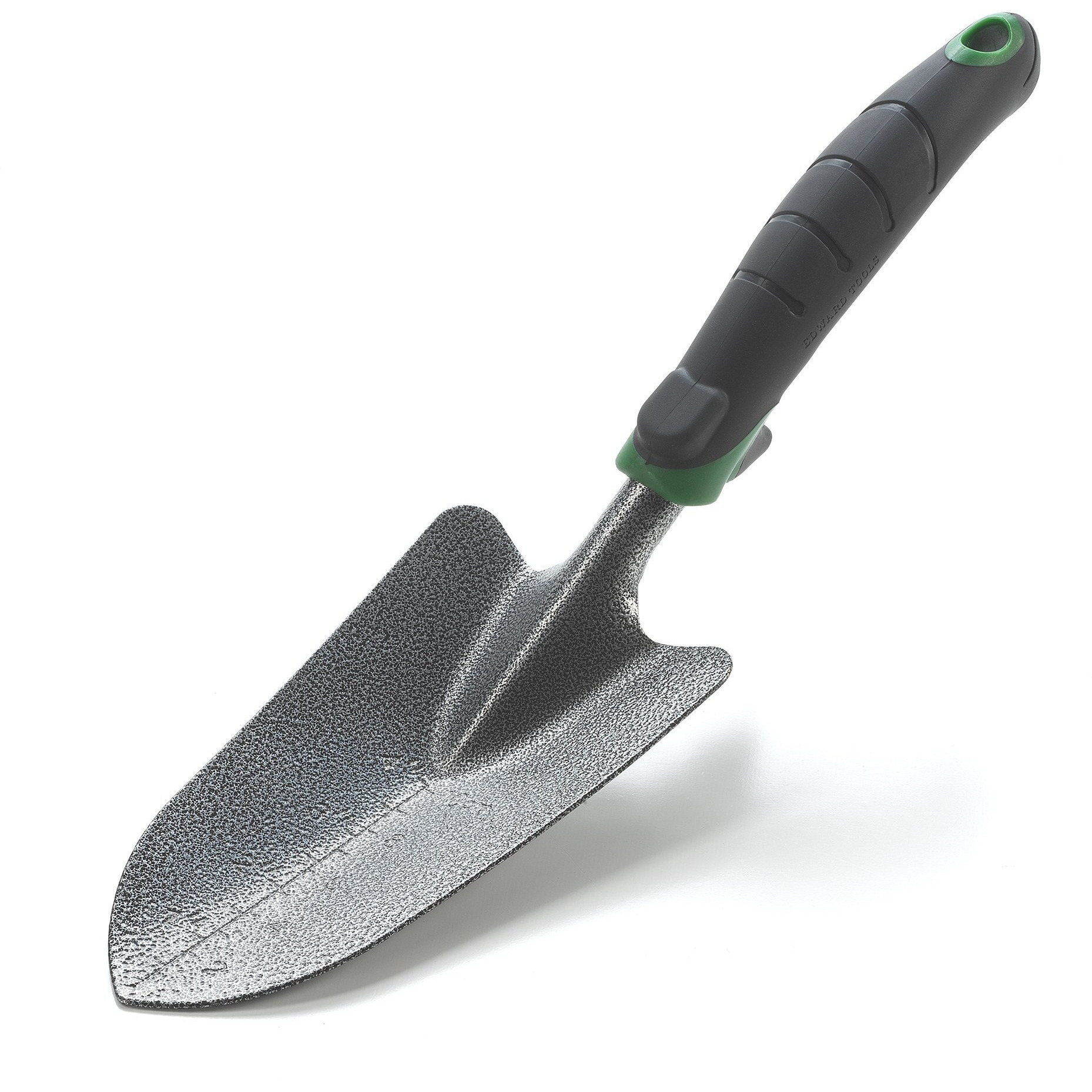 Edward Tools Garden Trowel - Heavy Duty Carbon Steel Garden Hand Shovel With Ergonomic Grip - Stronger Than Stainless Steel - Depth Marker Measurements For More Consistent Planting