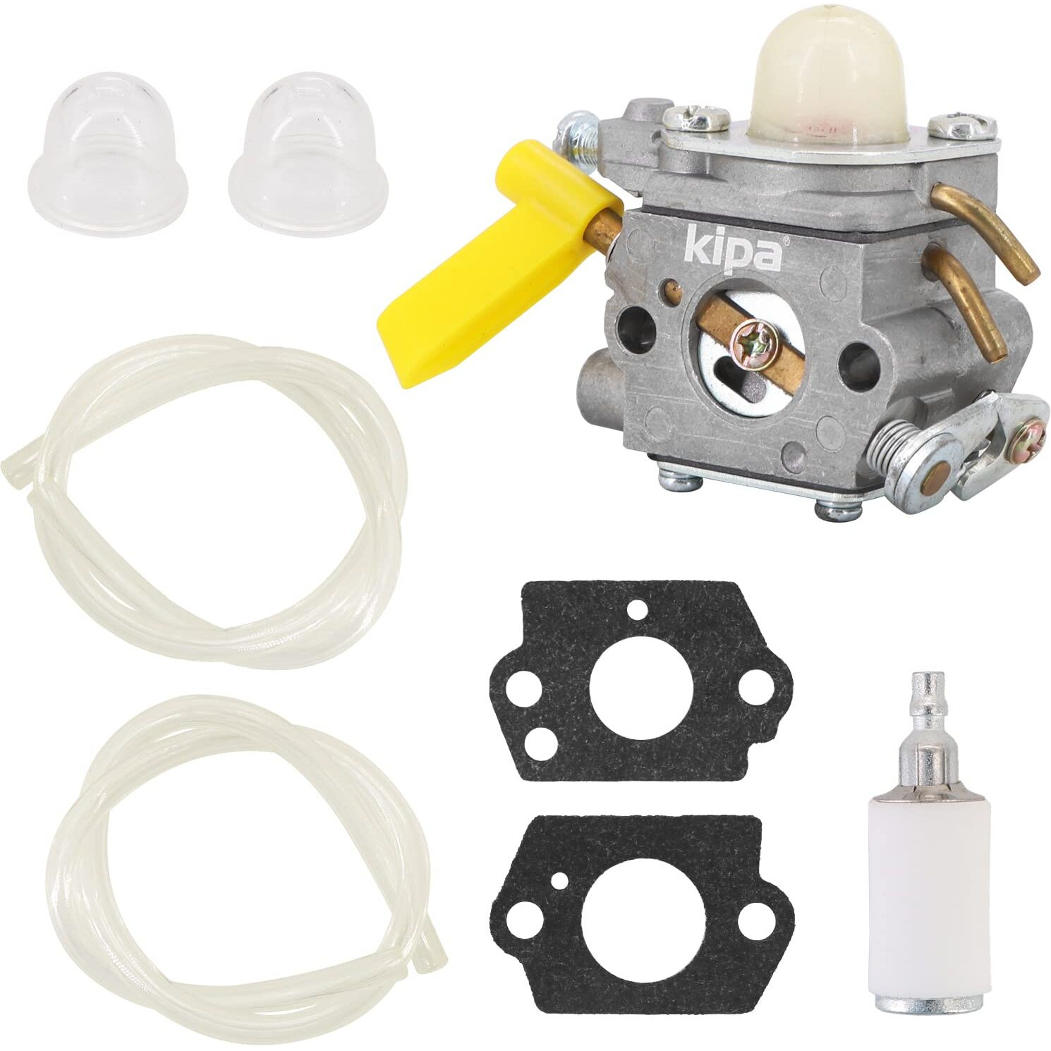 Kipa Carburetor Kit For 25Cc 26Cc 30Cc Homelite Ryobi Craftsman Poulan Brushcutter Blower String Trimmer  308054013 308054012 308054004 308054008 Replace Zama C1U-H60 Carb