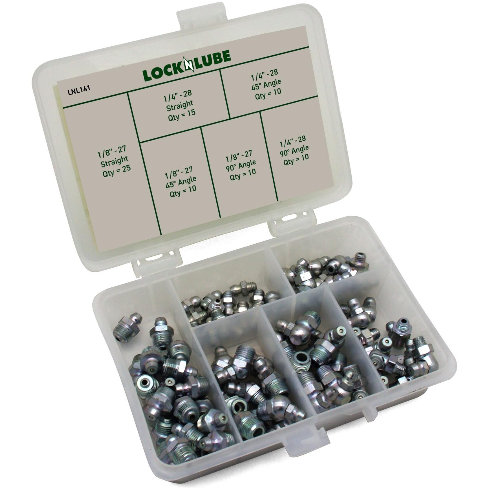 Locknlube Lnl141 Sae Grease Fittings Set