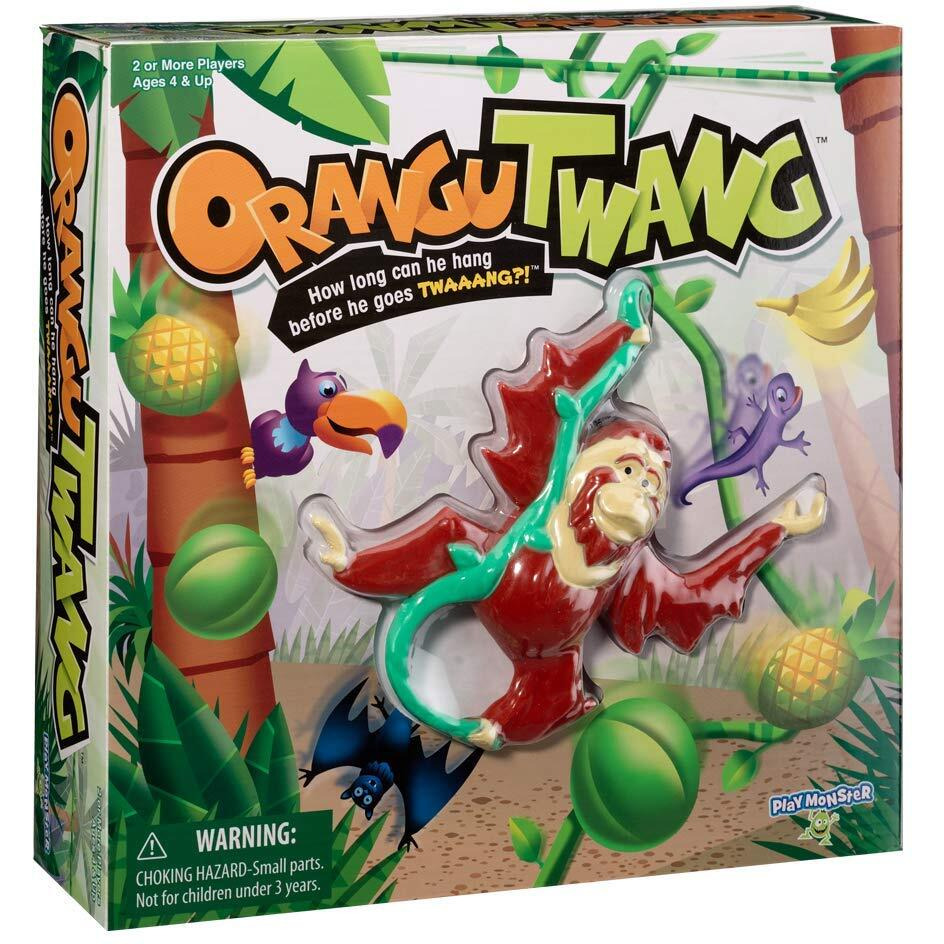 Orangutwang Kids Game - How Long Can He Hang Before He Goes Twaaang