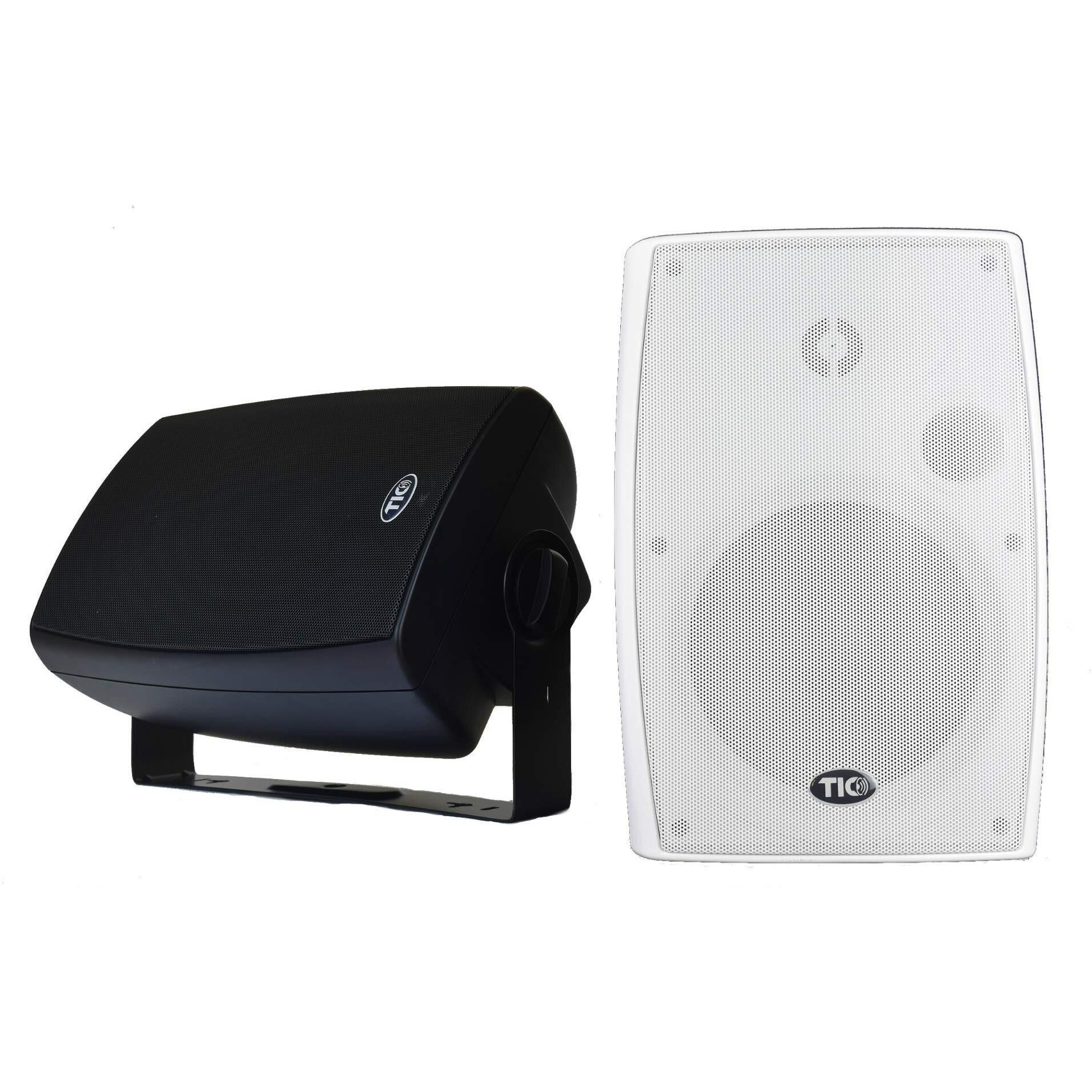 Tic Asp120-6.5"" Outdoor Weather-Resistant Patio Speakers With 70V Switch (Pair)