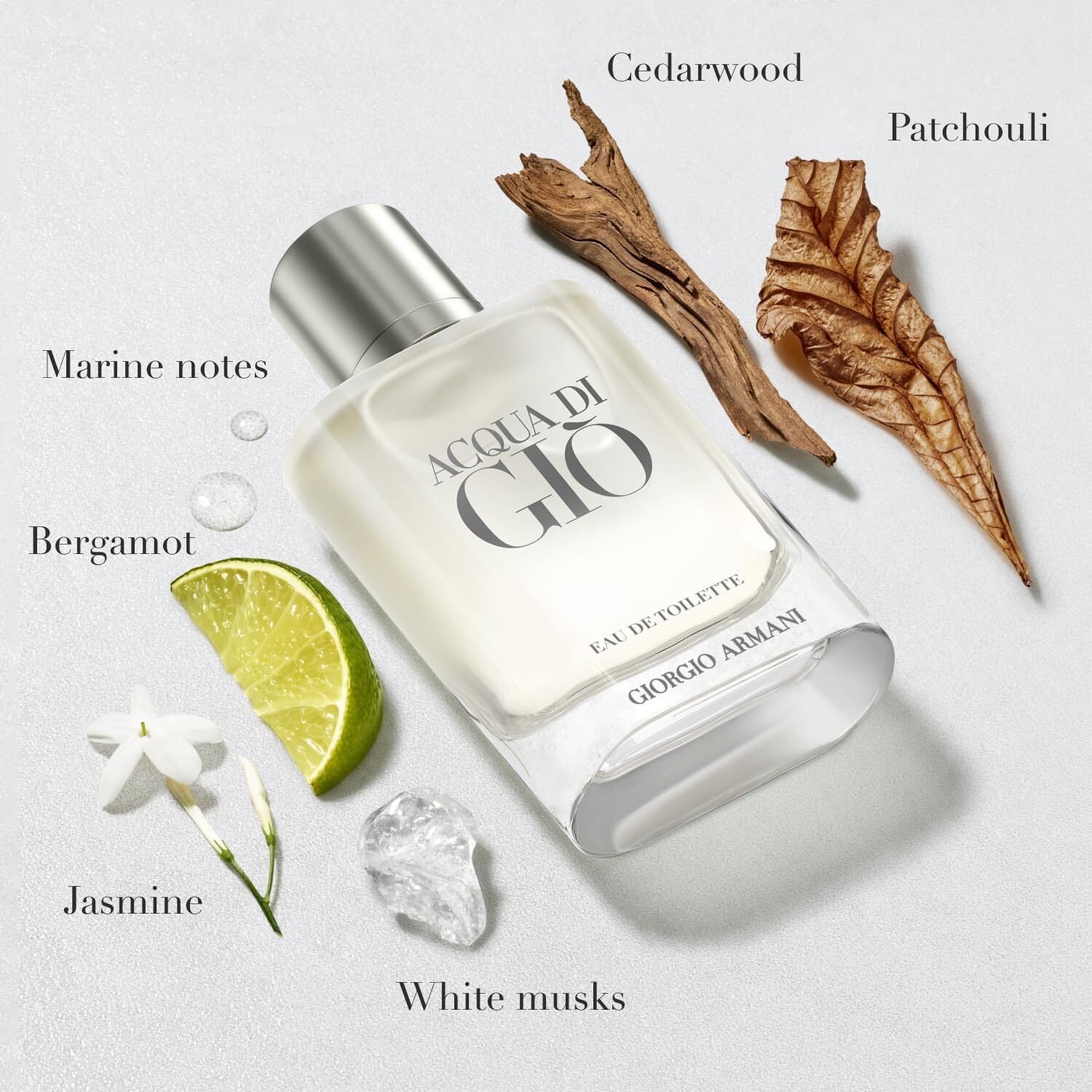 Armani Beauty - Acqua Di Gio - Eau De Toilette - Cologne For Men - Long Lasting Fragrance With Bergamot Notes, Jasmine, White Musks, Patchouli & Cedarwood - 3.3 Fl Oz