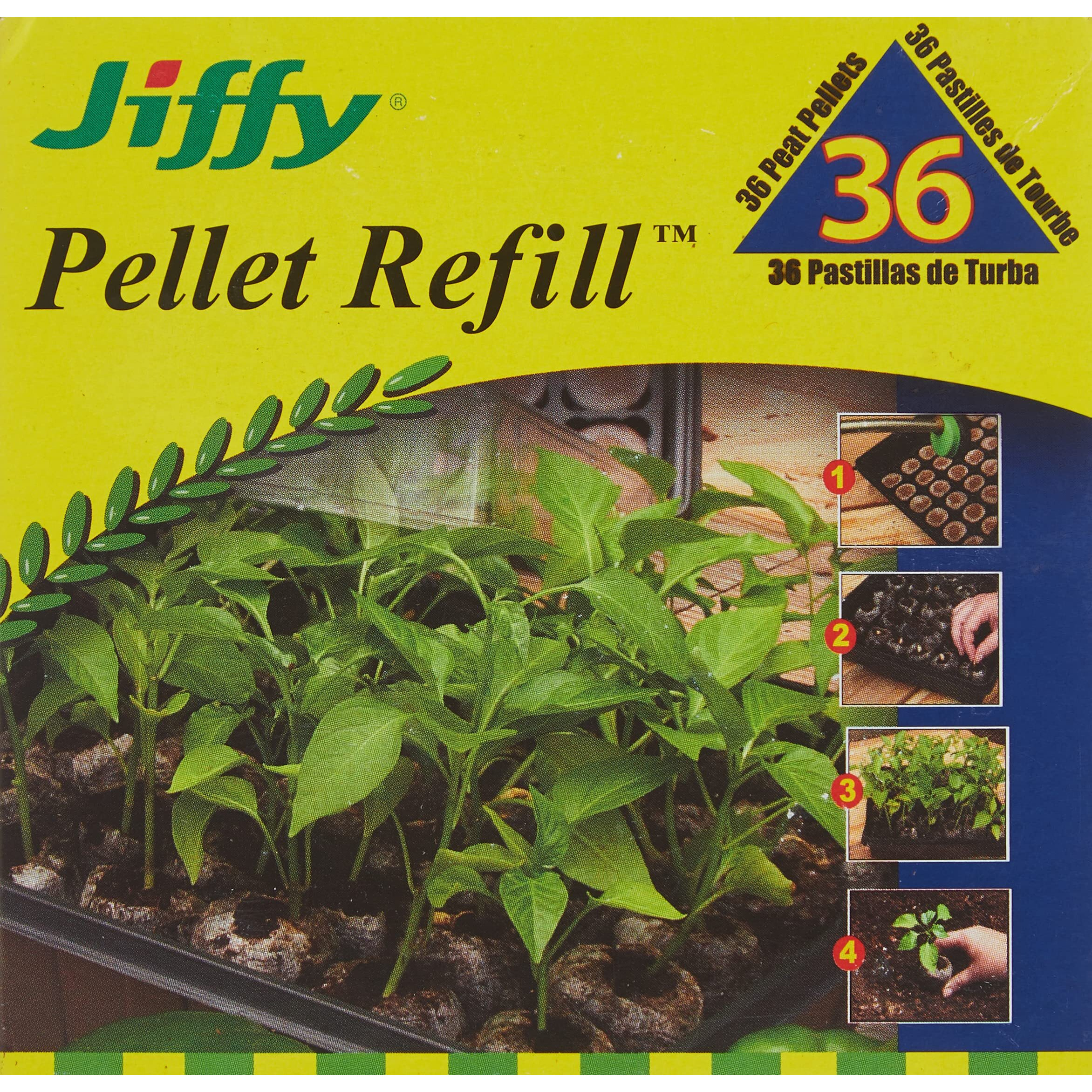 Jiffy J3R36 36Mm Plant Pellet Refill 36 Count