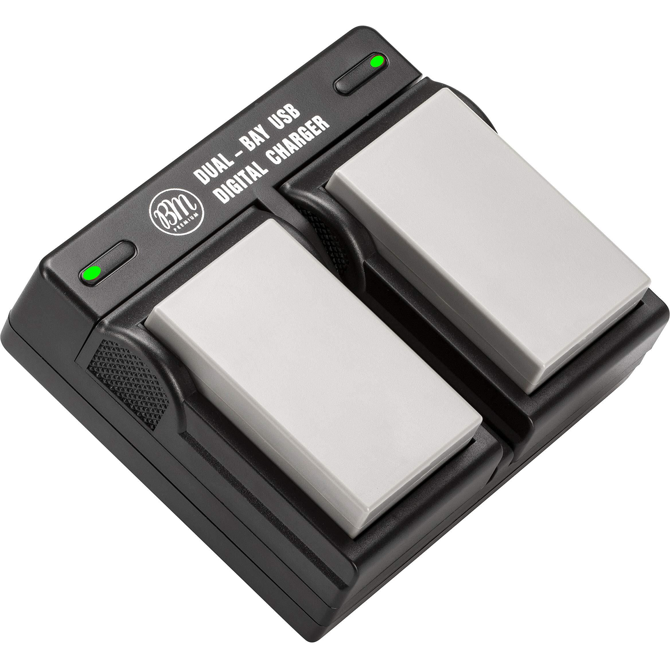 Bm Premium 2-Pack Of En-El5 Batteries And Usb Dual Battery Charger For Nikon Coolpix P80, P90, P100, P500, P510, P520, P530 Digital Camera