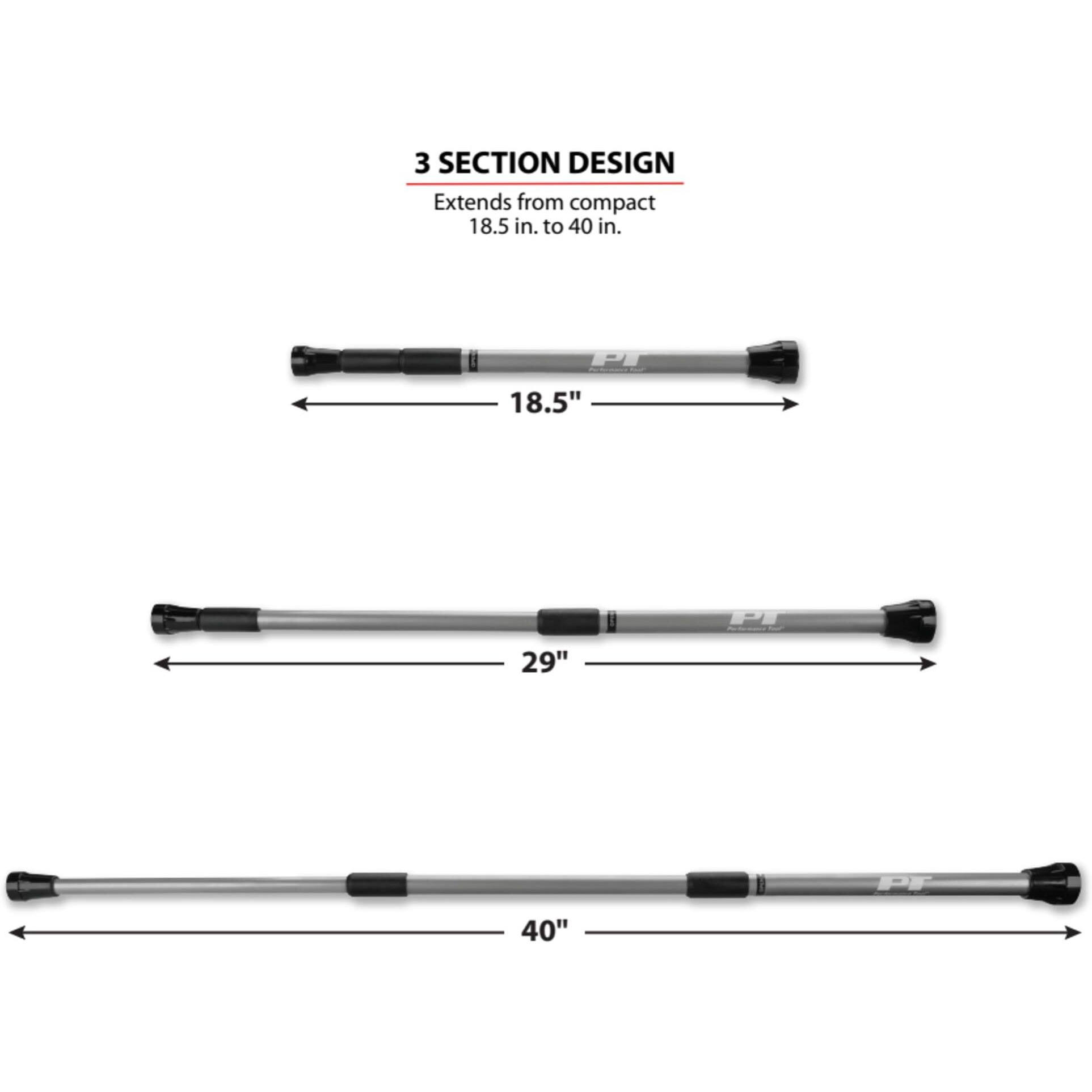 Performance Tool W1475 Telescoping Hood Prop Rod (18.5-Inch To 40-Inch)
