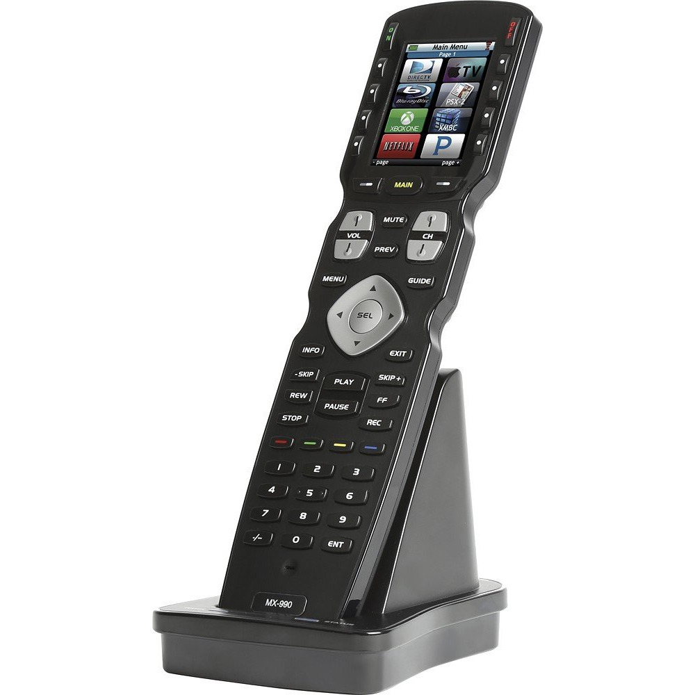 Universal Remote Mx-990 Complete Control Ir/Rf Remote With Color Lcd Screen, Black (Mx990)