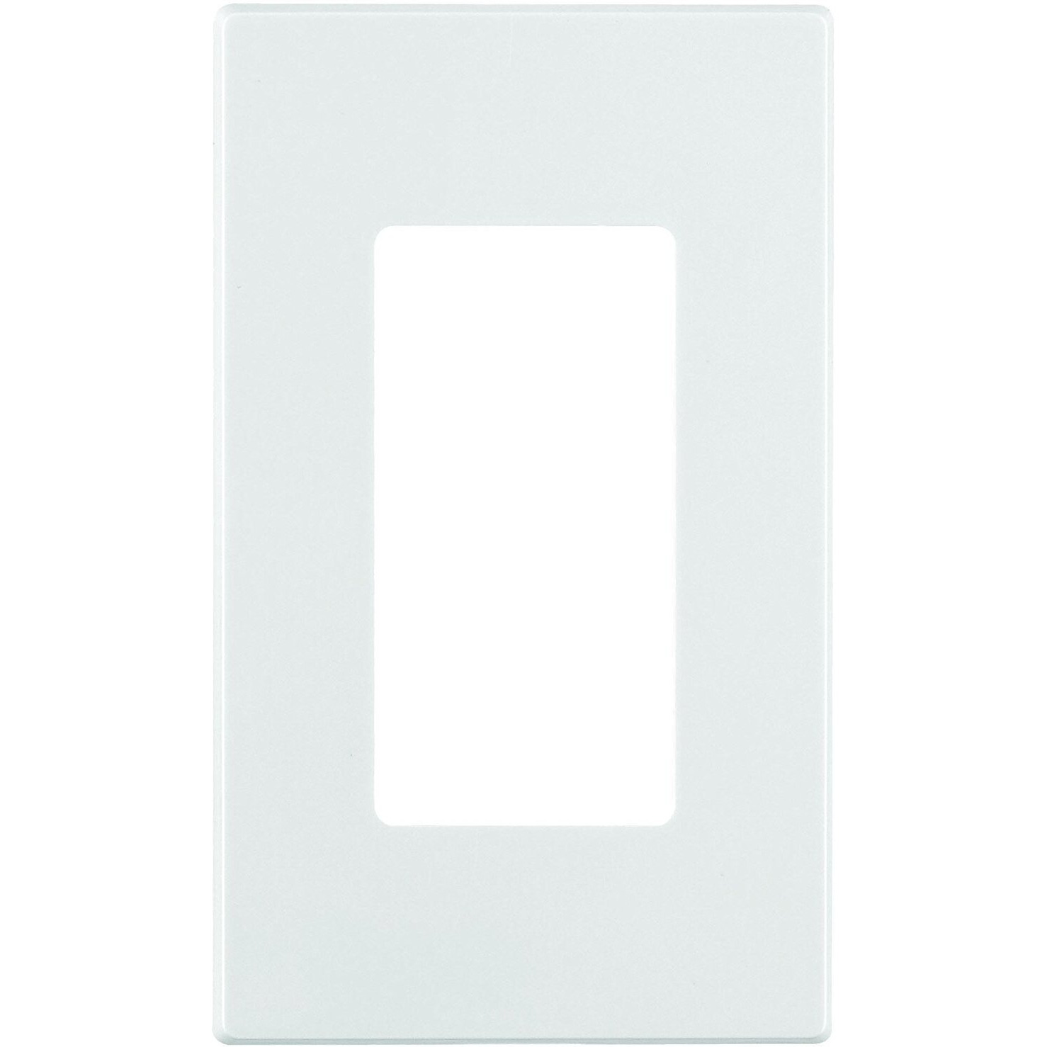 Leviton 80301-Sw 1-Gang Decora Plus Wallplate Screwless Snap-On Mount (10 Pack, White)