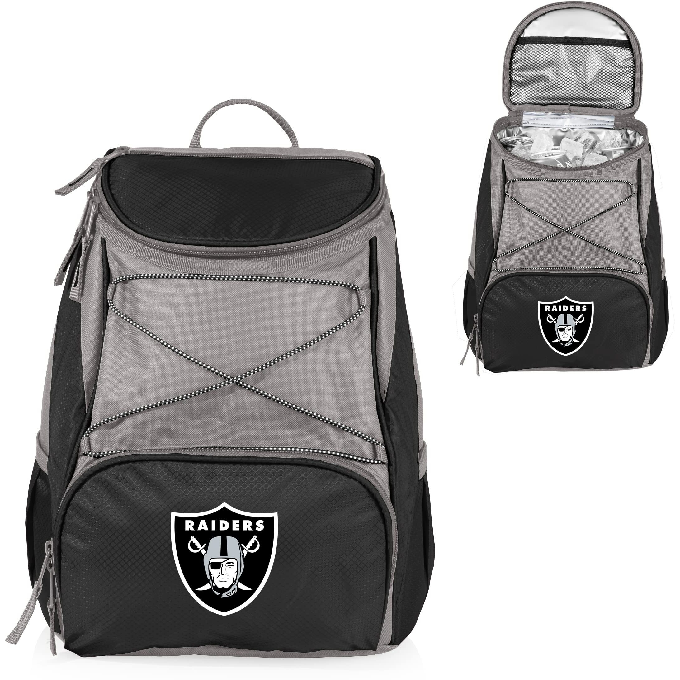 Picnic Time Black Las Vegas Raiders Ptx Backpack Cooler