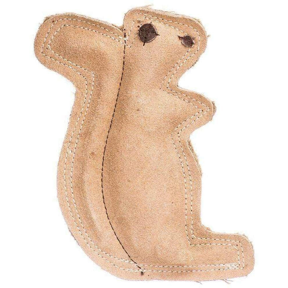 Spot Dura-Fused Leather Squirrel Dog Toy 6.5"" Long X 8"" High - Pack Of 3