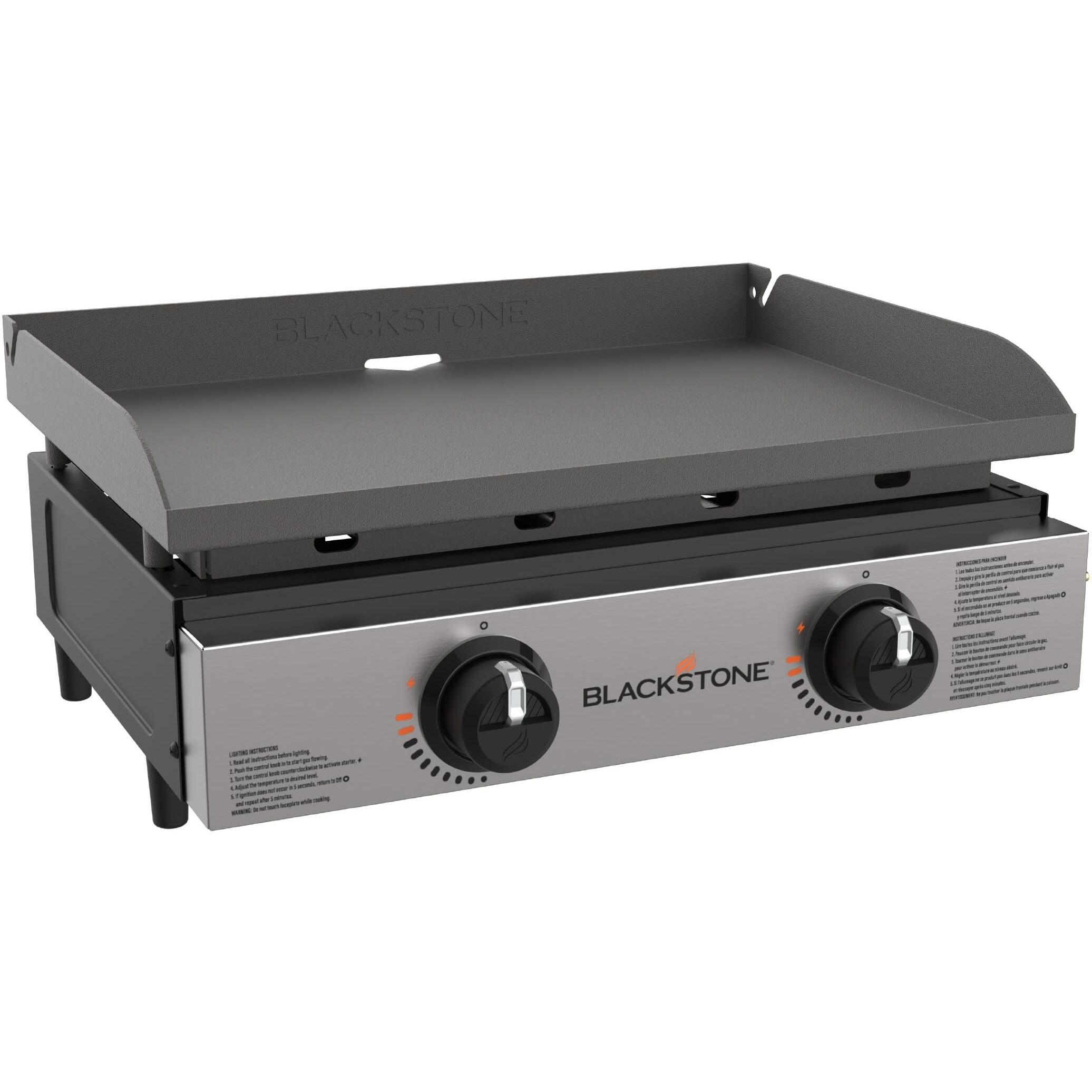 Blackstone 1666 22    Tabletop Griddle With Stainless Steel Faceplate, Powder Coated Steel, Black