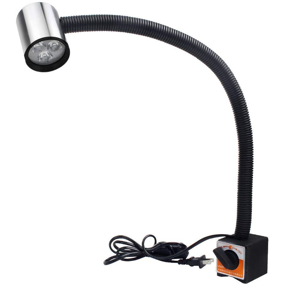 Led Magnetic Machine Work Light Ip65 Water Proof Flexible Gooseneck Lamp 900 Lumens 120 Volt For Lathe Milling Drill Press Industrial Lighting