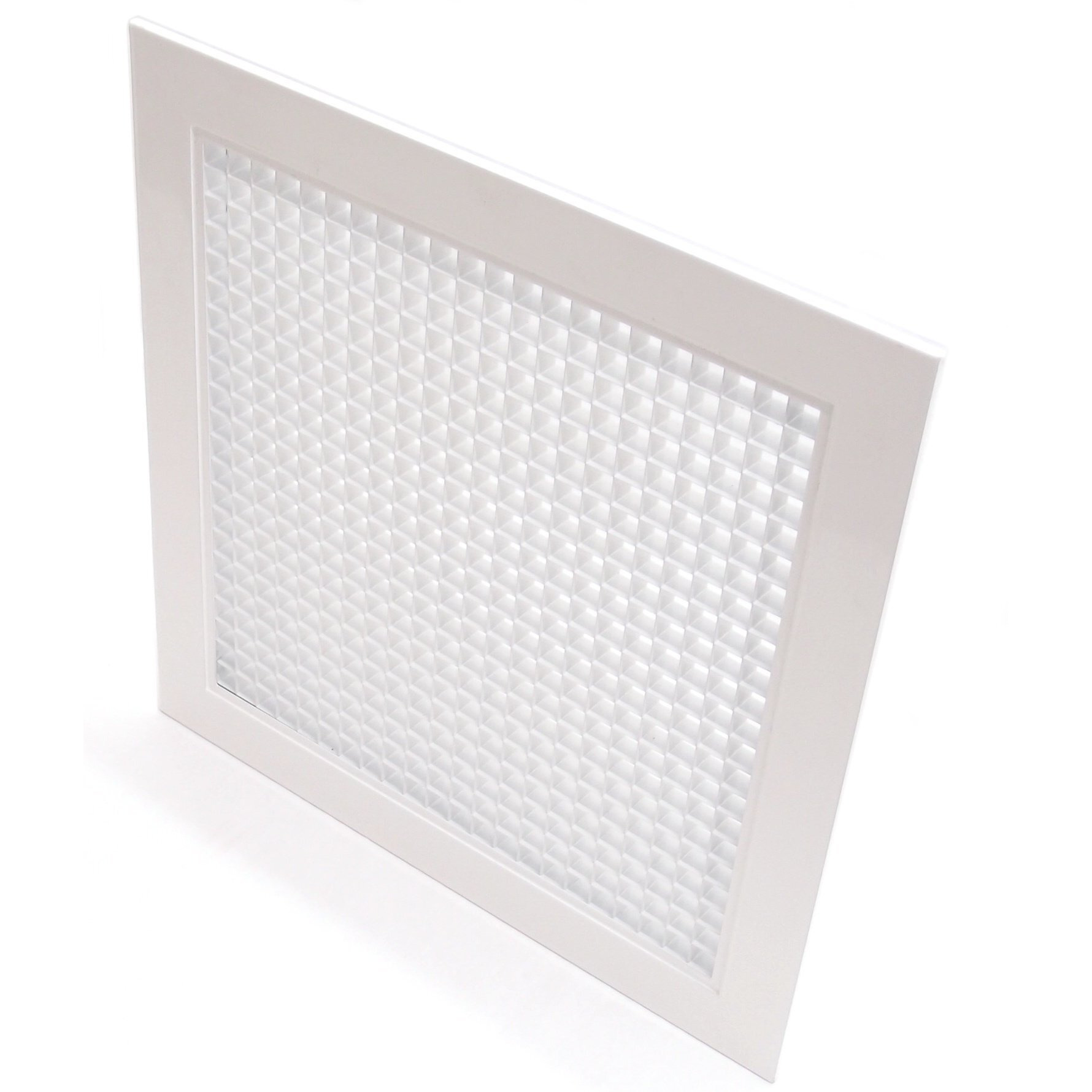 14"" X 14"" Cube Core Eggcrate Return Air Grille - Aluminum Rust Proof - Hvac Vent Duct Cover - White [Outer Dimensions 15.75 X 15.75]