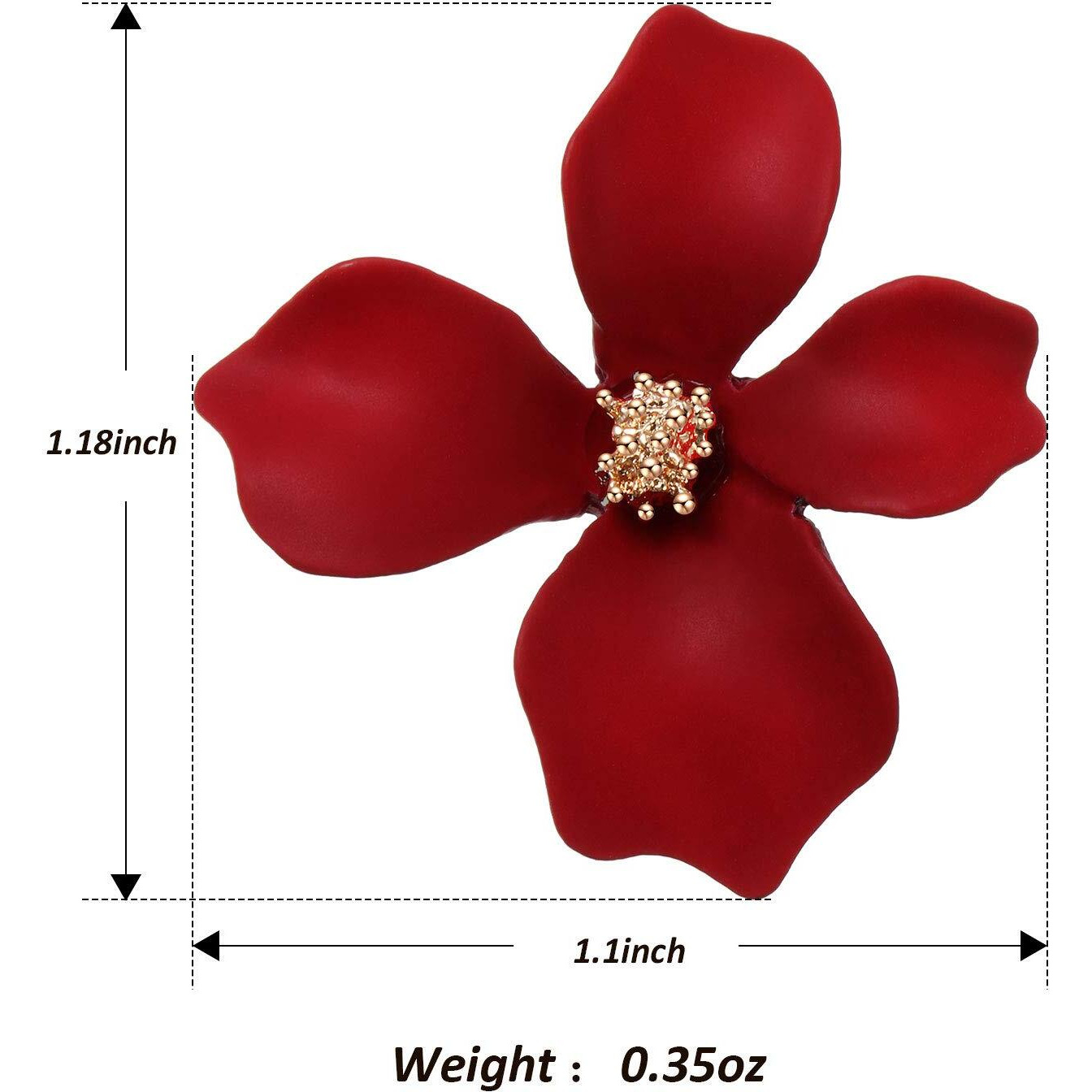 7 Pairs Boho Flower Stud Earrings For Women, Flower Shaped Daisy Earrings With Gold Bud (Fresh Style)