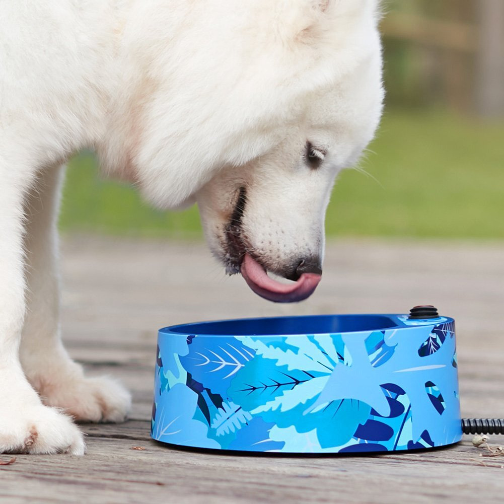 Petfactors Heated Pet Bowl, Outdoor Pet Thermal Water Bowl, Dog Cat Heated Water Bowl With 69 Inch Chew Resistant Cord And Waterproof On/Off Switch