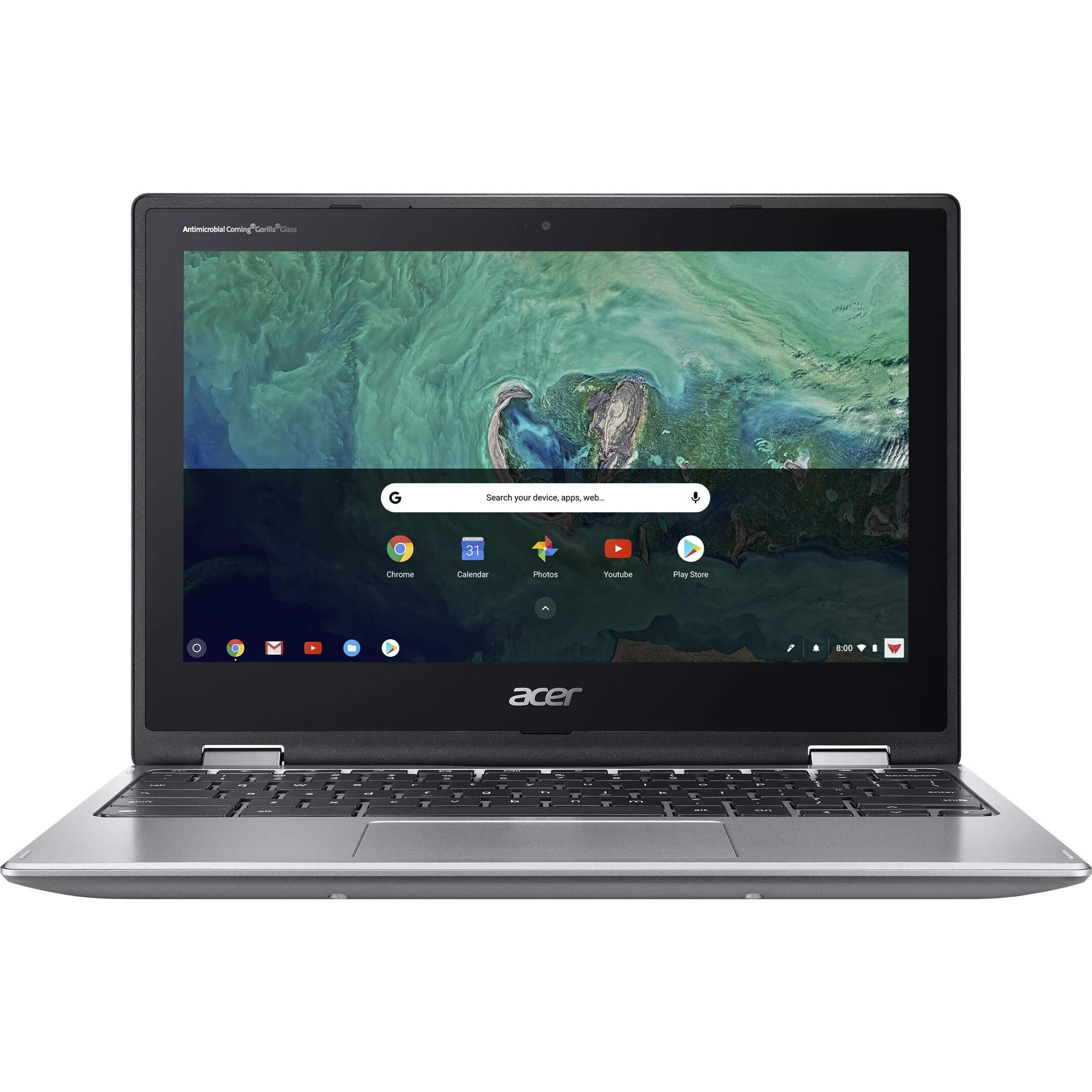 Acer Chromebook Spin 11 Cp311-1H-C5Pn Convertible Laptop, Celeron N3350, 11.6"" Hd Touch, 4Gb Ddr4, 32Gb Emmc, Google Chrome
