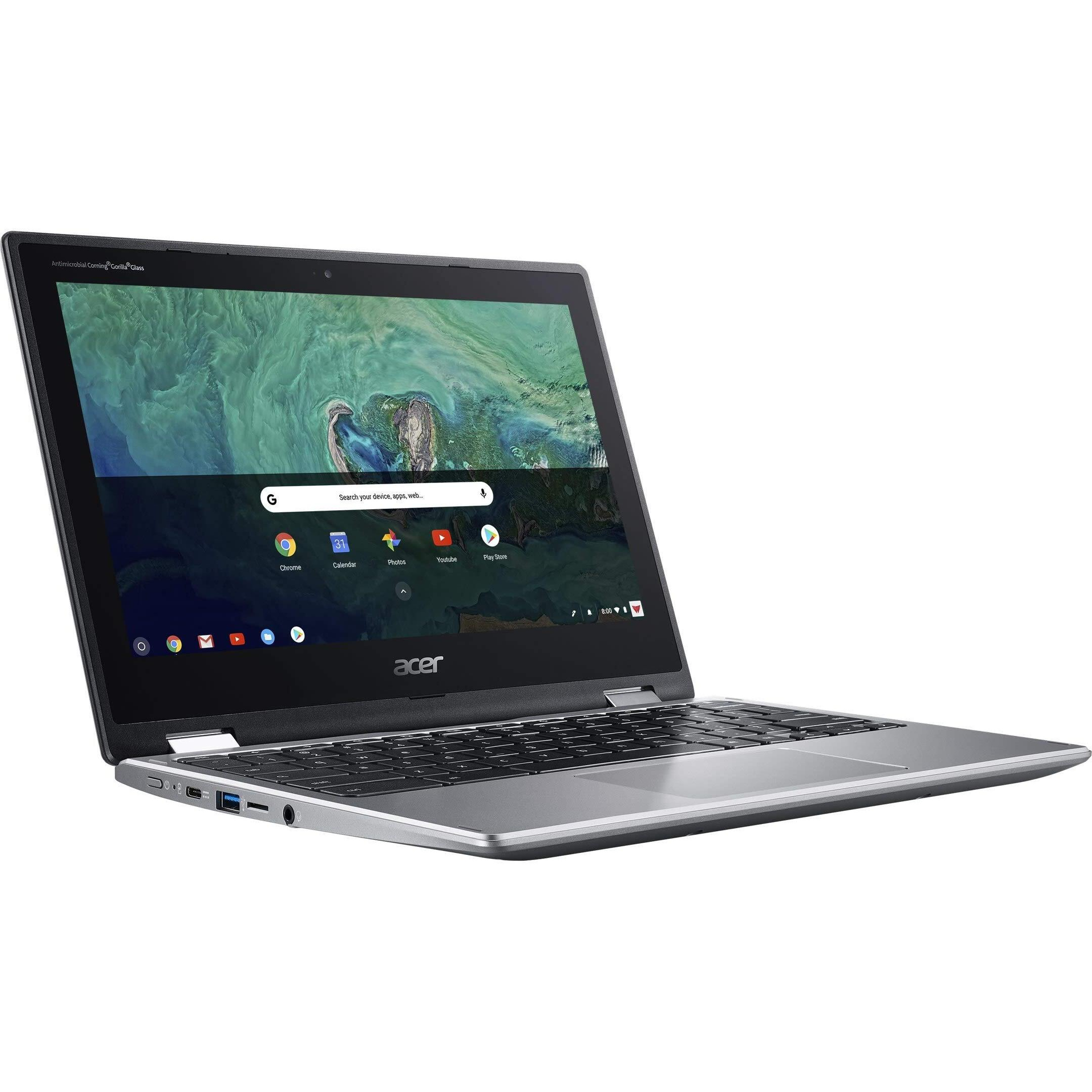 Acer Chromebook Spin 11 Cp311-1H-C5Pn Convertible Laptop, Celeron N3350, 11.6"" Hd Touch, 4Gb Ddr4, 32Gb Emmc, Google Chrome