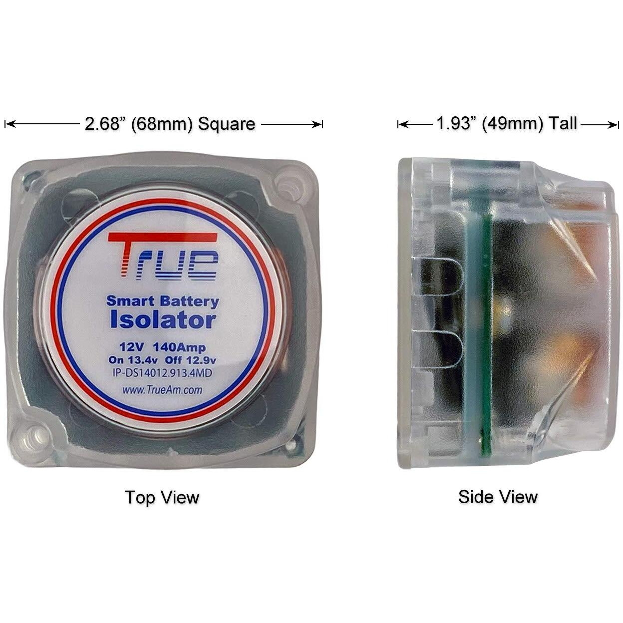 12V Dual Battery 140A Smart Isolator (Vsr Voltage Sensitive Relay) For Auto/Boat/Rv