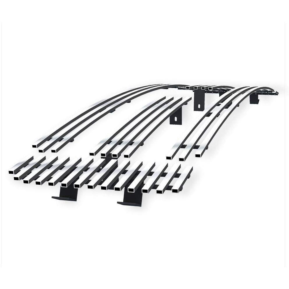 Aps Compatible With Ford Excursion Bar Style 2000-2004 & 99-04 F-250 F350 F450 F550 Sd Main Upper Stainless Steel Polished Chrome 8X6 Horizontal Billet Grille Insert F85399A