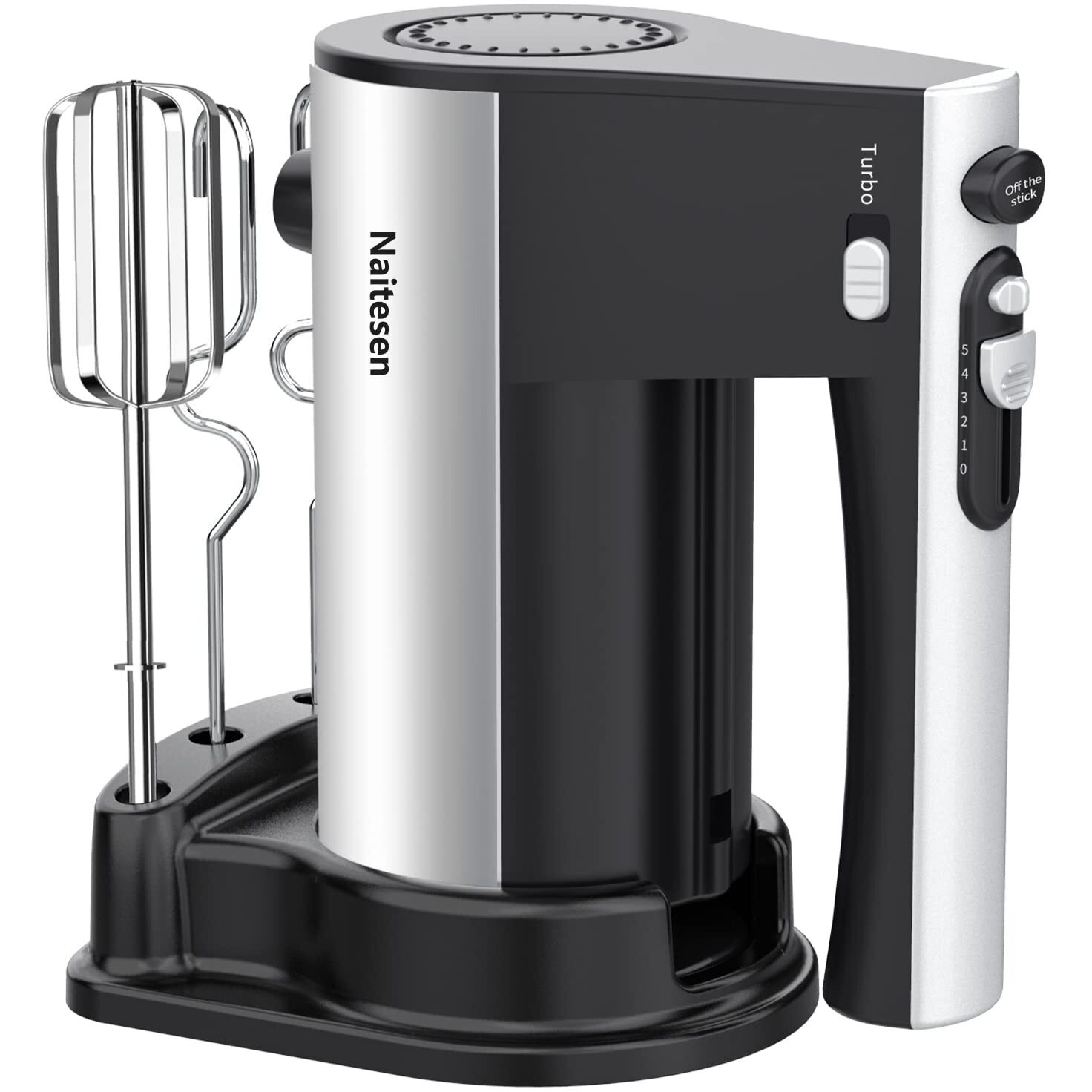 600W Electric Hand Mixer Kitchen Handheld Mixer 10 Speed Powerful With Turbo For Baking Cake Lightweight & Personal Electric Mixer With Egg Baking Beaters Dough Hooks, Whipping Mixing Cookies