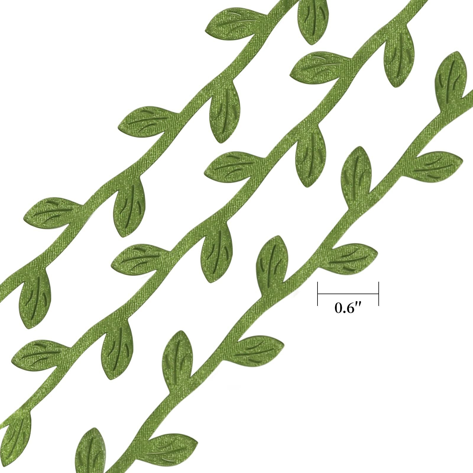 Hecaty 264Ft Leaf Ribbon, Artificial Eucalyptus Garland Rattan Leaf String, Decorative Jungle Plant Green, Suitable For Baby Shower Home Wedding Party Balloon Garland Diy Craft