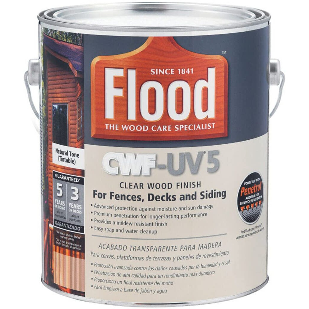 Akzo Nobel Coatings Inc Flood Cwf-Uv 5 Matte Natural Water-Based Wood Finish 1 Gal.