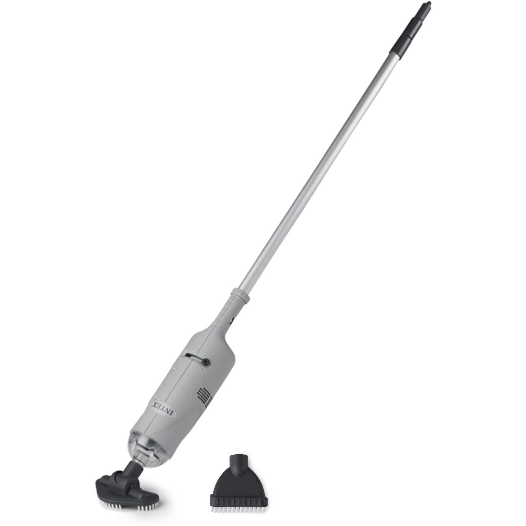 Intex 28620E Manual Rechargeable Handheld Swimming Pool Vacuum Cleaner With Telescoping Aluminum Shaft