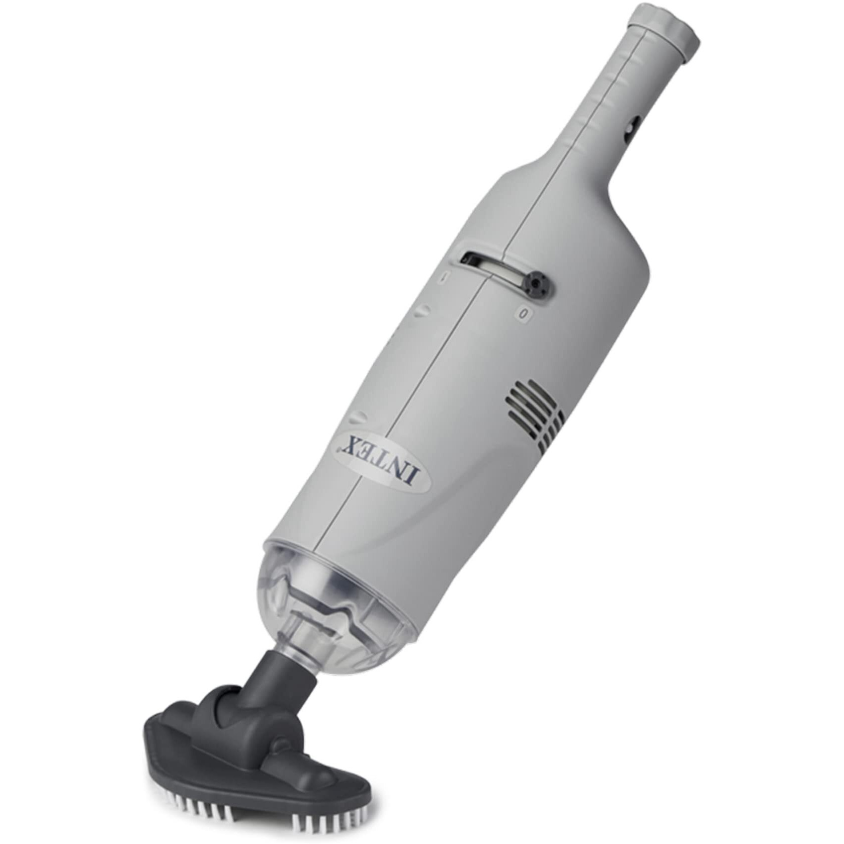 Intex 28620E Manual Rechargeable Handheld Swimming Pool Vacuum Cleaner With Telescoping Aluminum Shaft