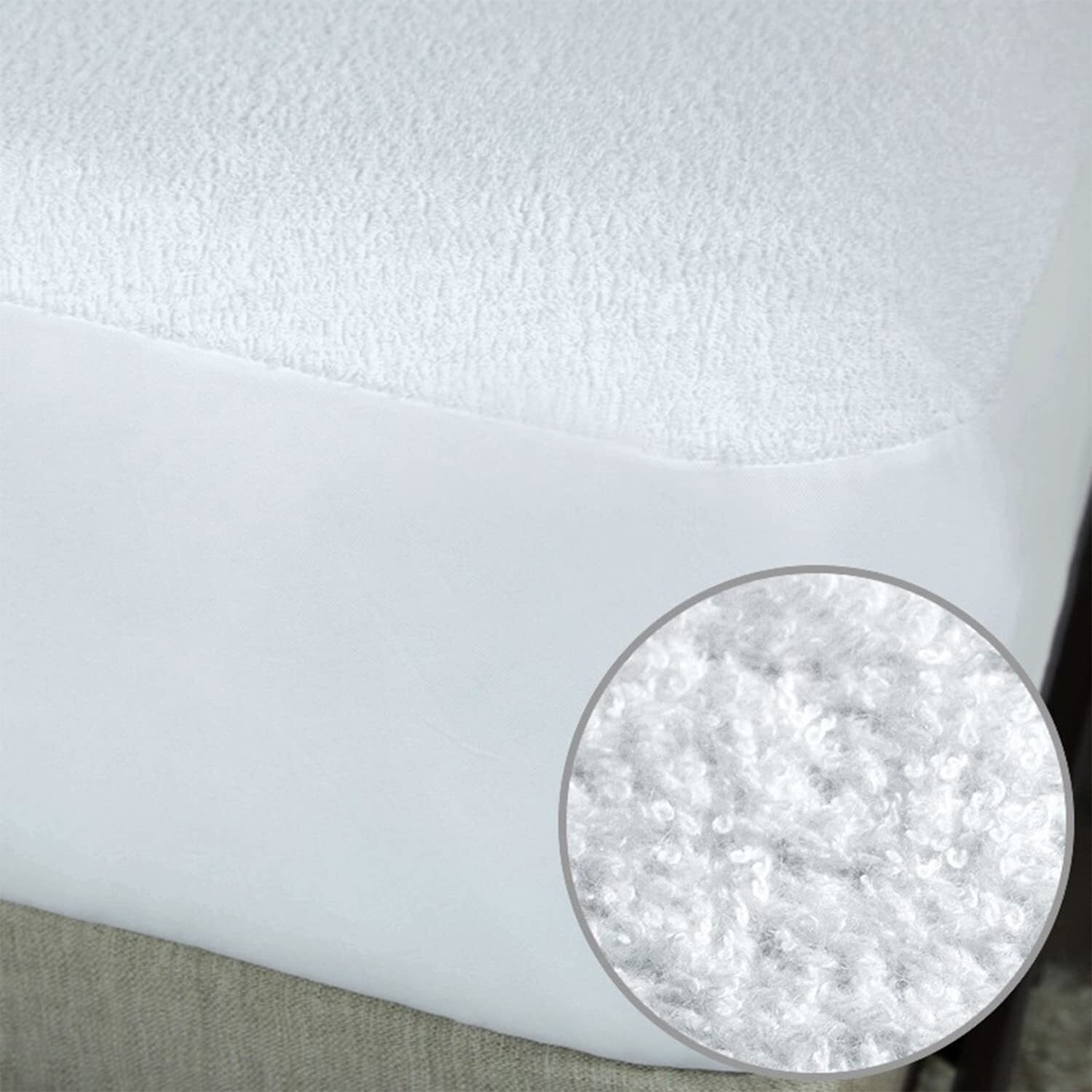 Protect-A-Bed Premium Waterproof California King Mattress Protector, White